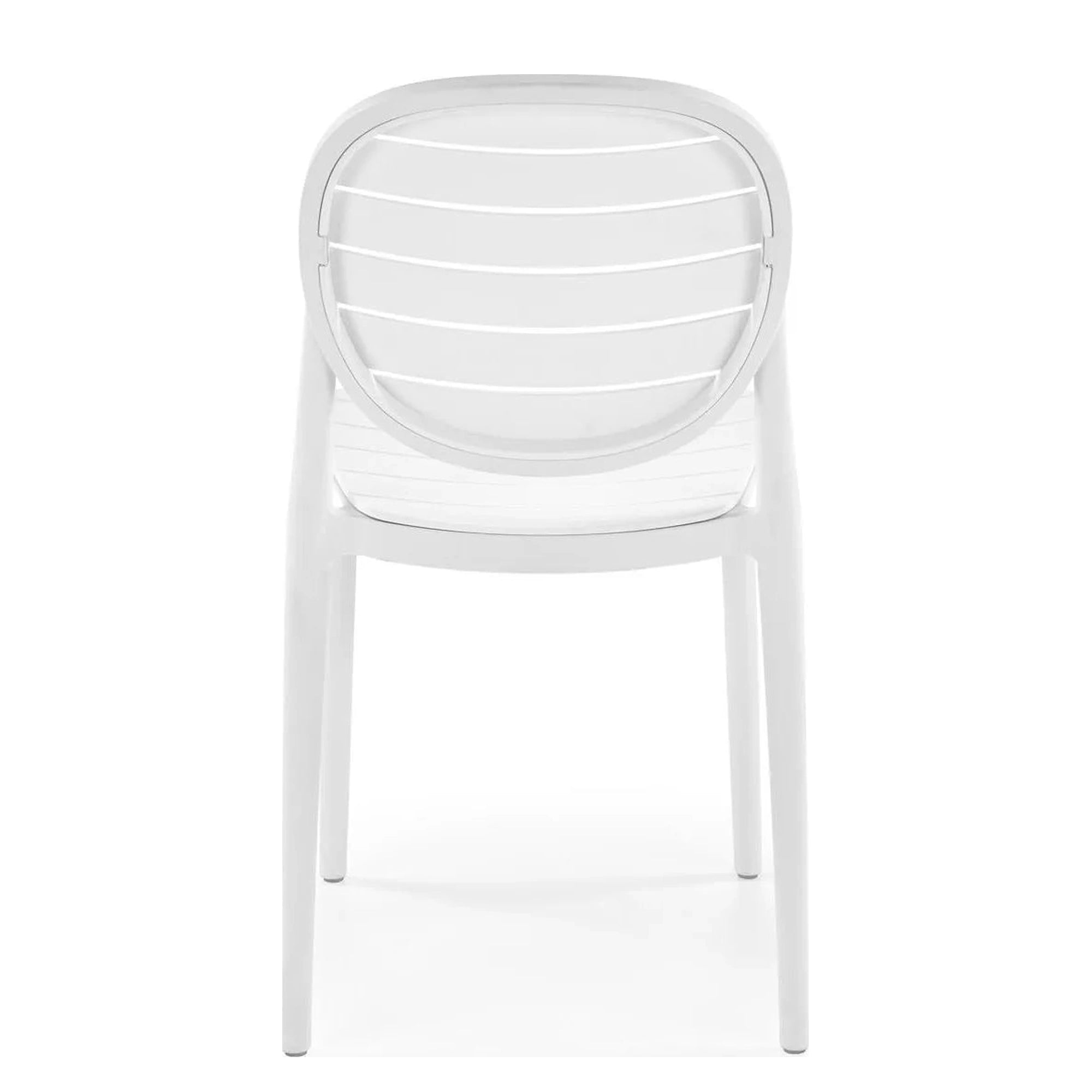 Scaun de gradina K529, alb, polipropilena, 42x51x83 cm