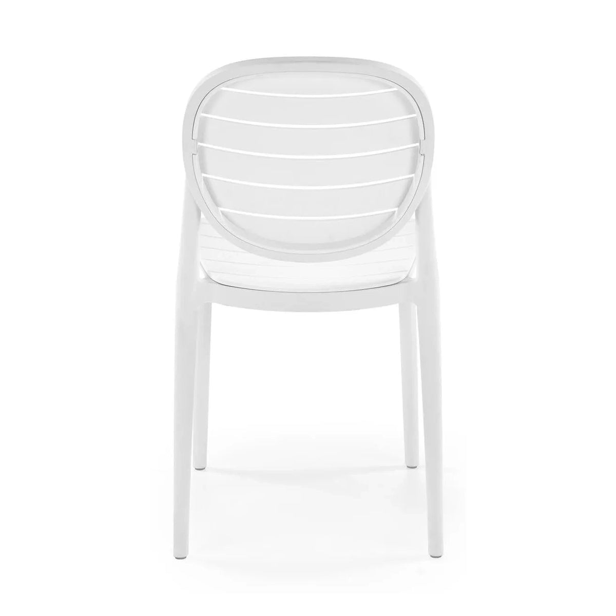 Scaun de gradina K529, alb, polipropilena, 42x51x83 cm