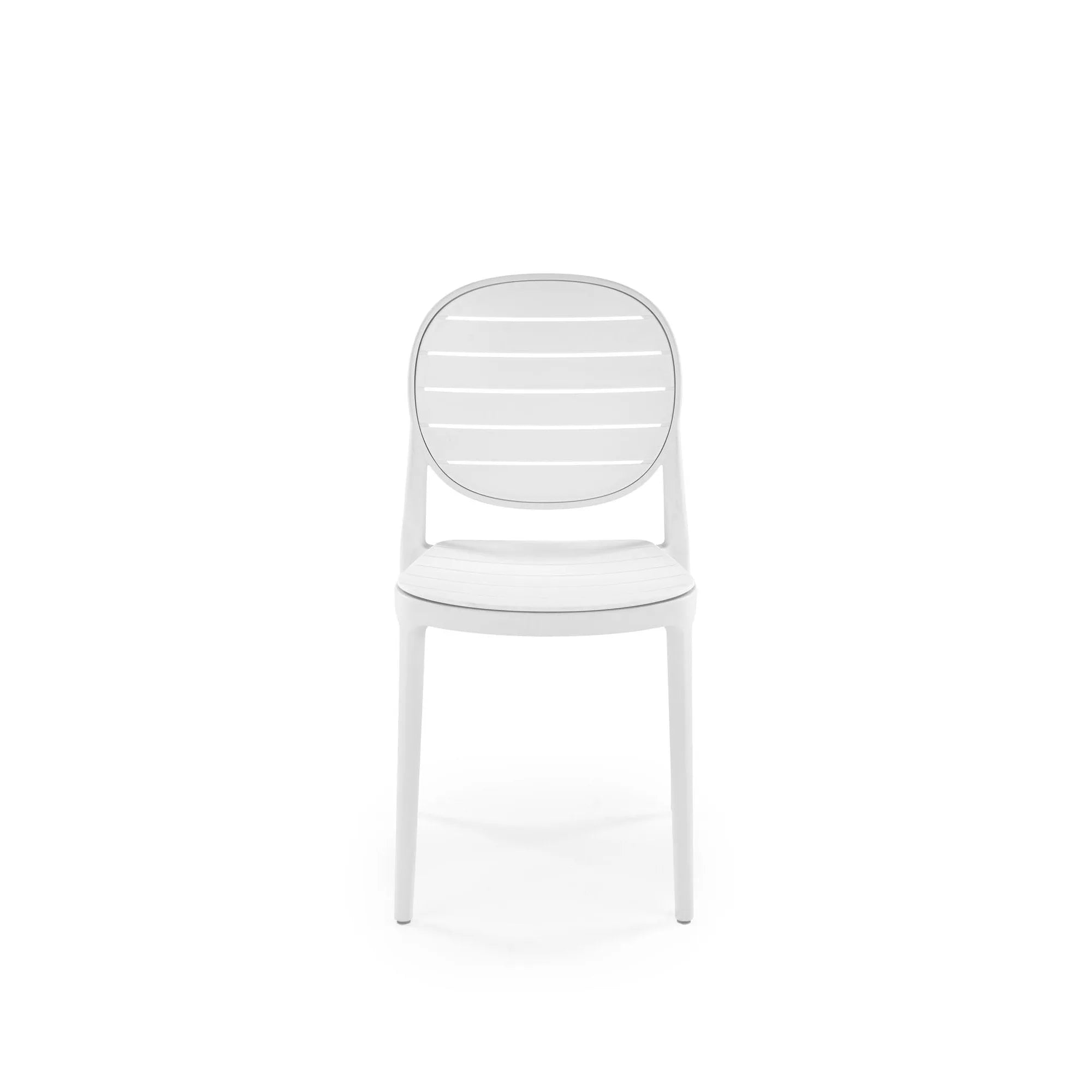 Scaun de gradina K529, alb, polipropilena, 42x51x83 cm