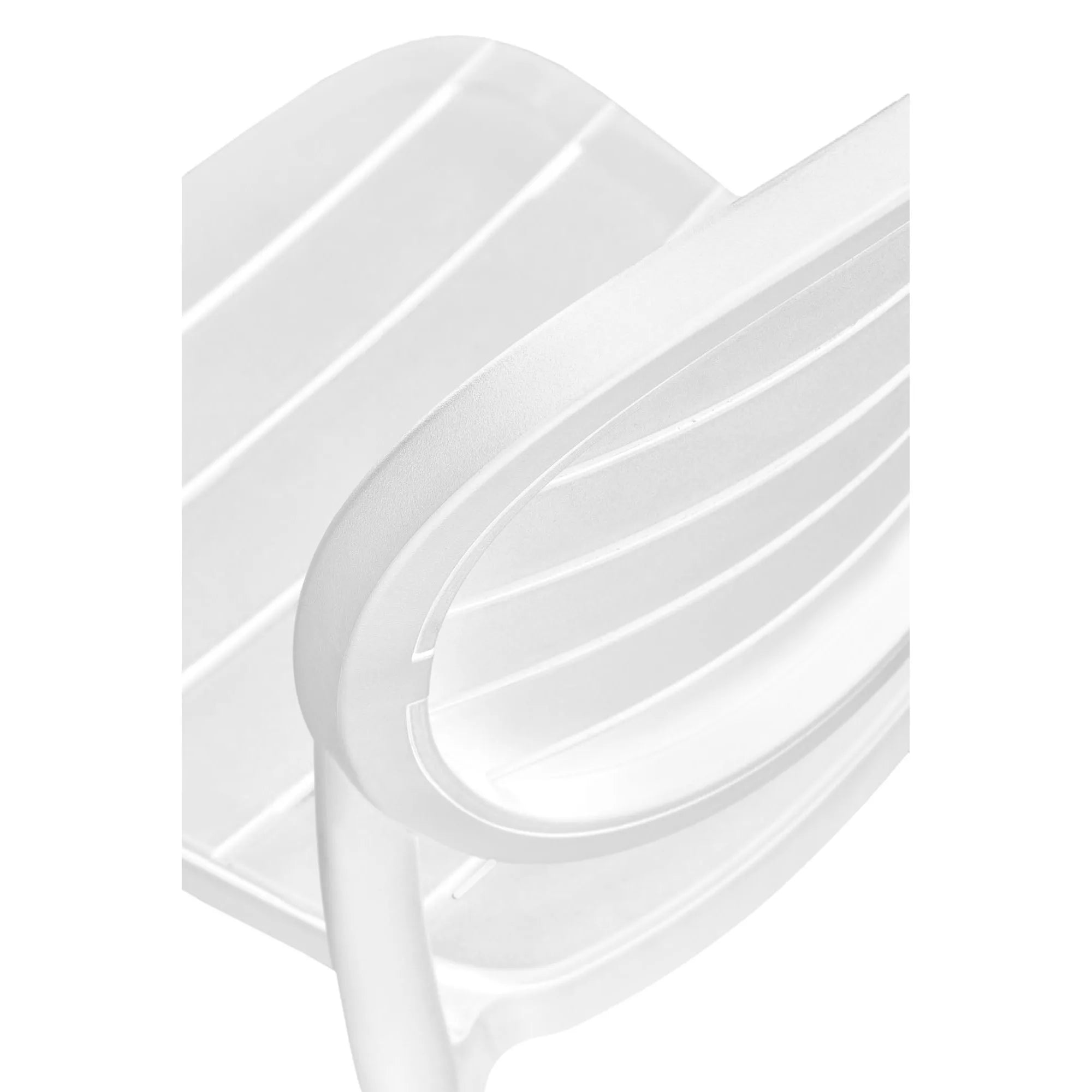 Scaun de gradina K529, alb, polipropilena, 42x51x83 cm