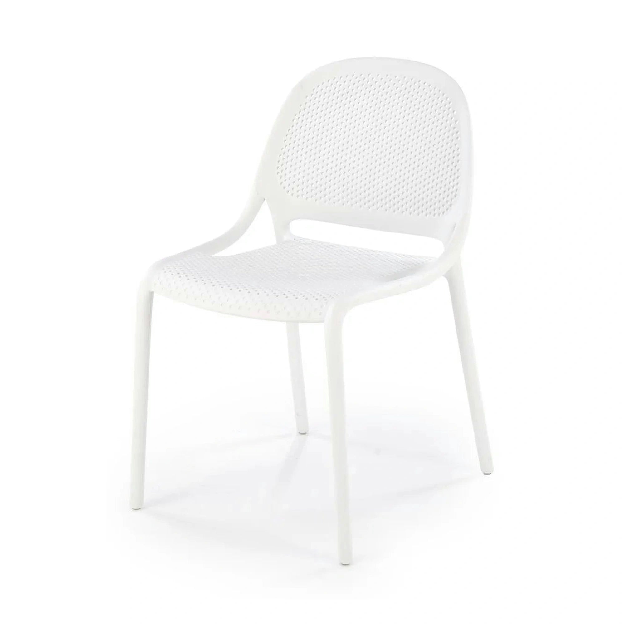 Scaun de gradina K532, alb, polipropilena, 50x56x80 cm