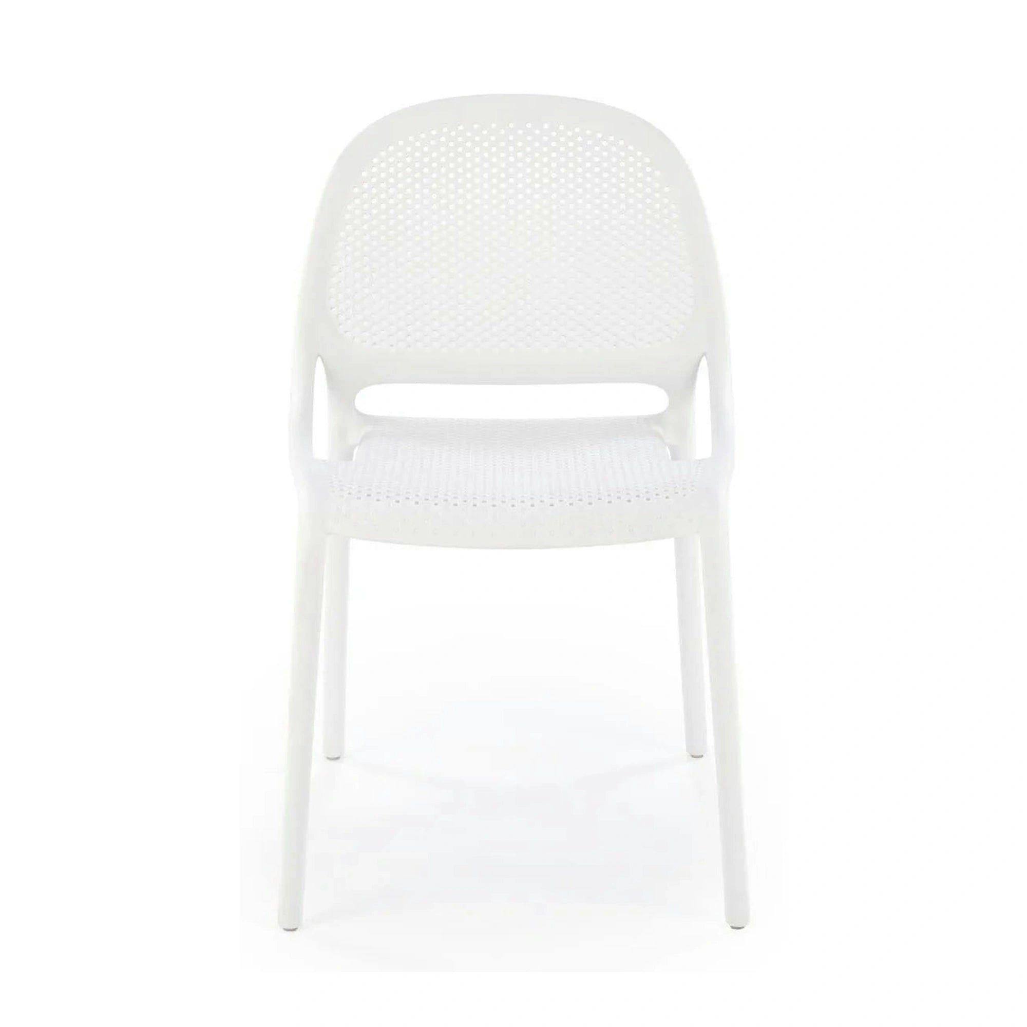 Scaun de gradina K532, alb, polipropilena, 50x56x80 cm