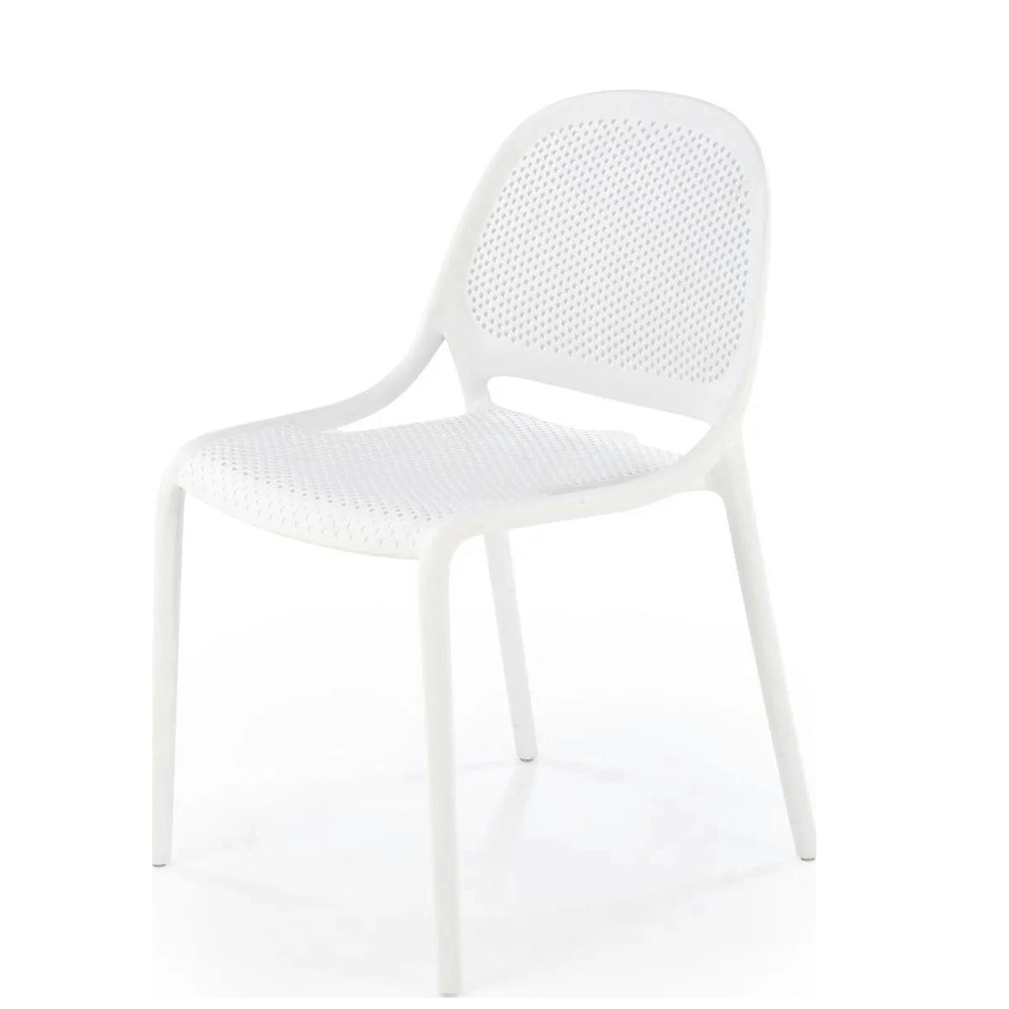 Scaun de gradina K532, alb, polipropilena, 50x56x80 cm