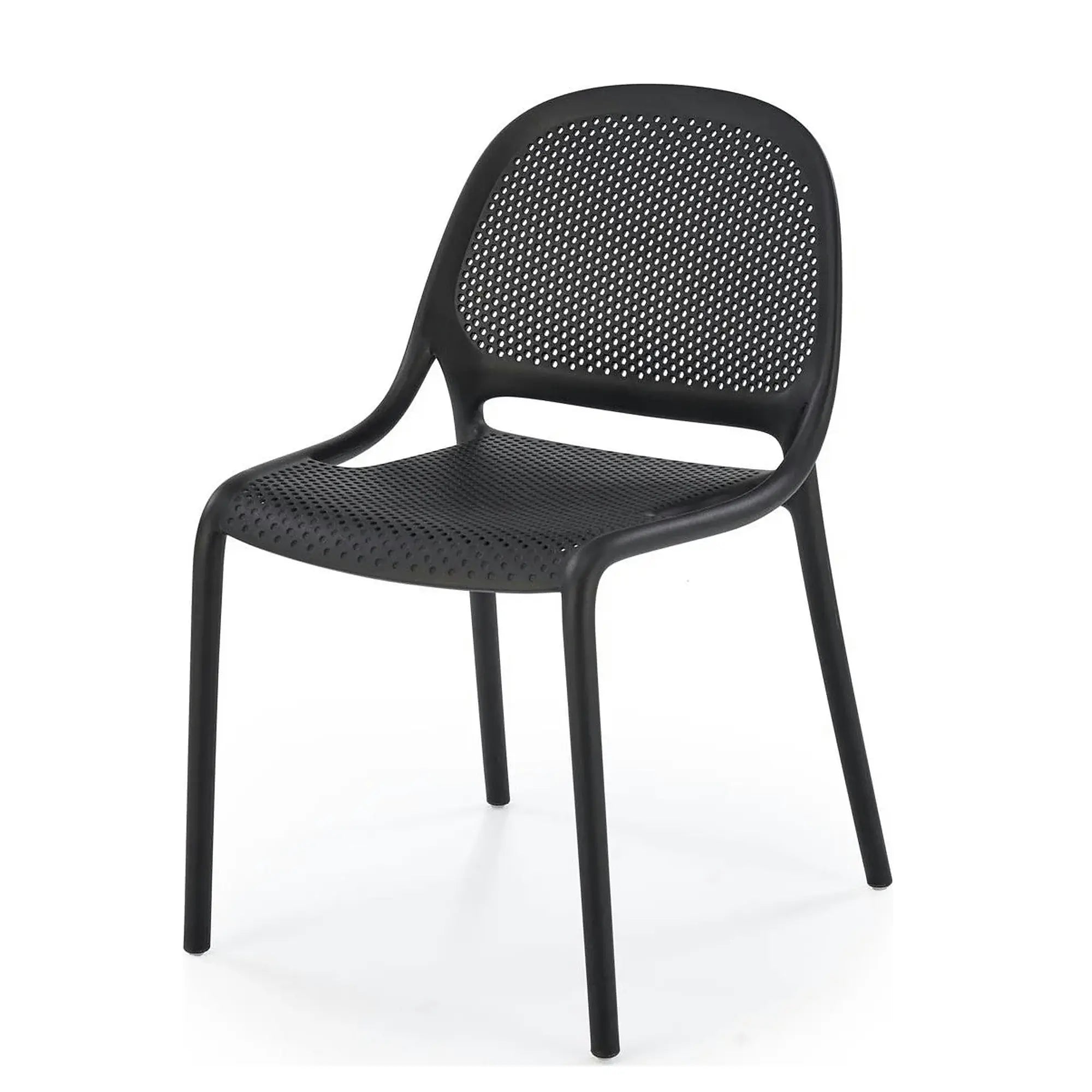 Scaun de gradina K532, negru, polipropilena, 50x56x80 cm