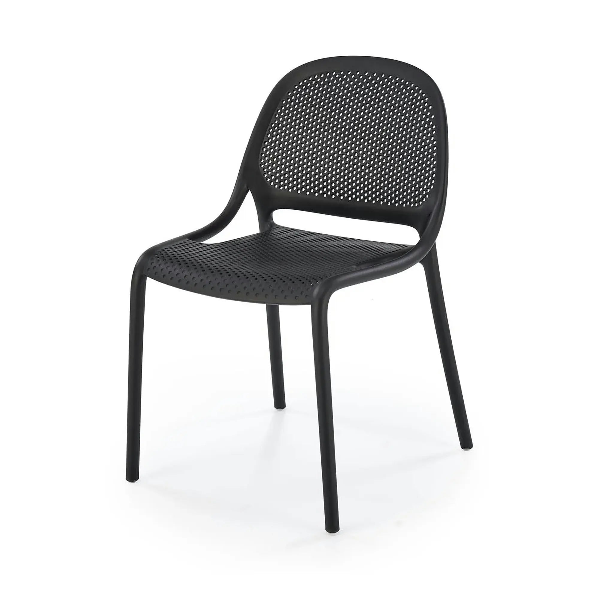 Scaun de gradina K532, negru, polipropilena, 50x56x80 cm