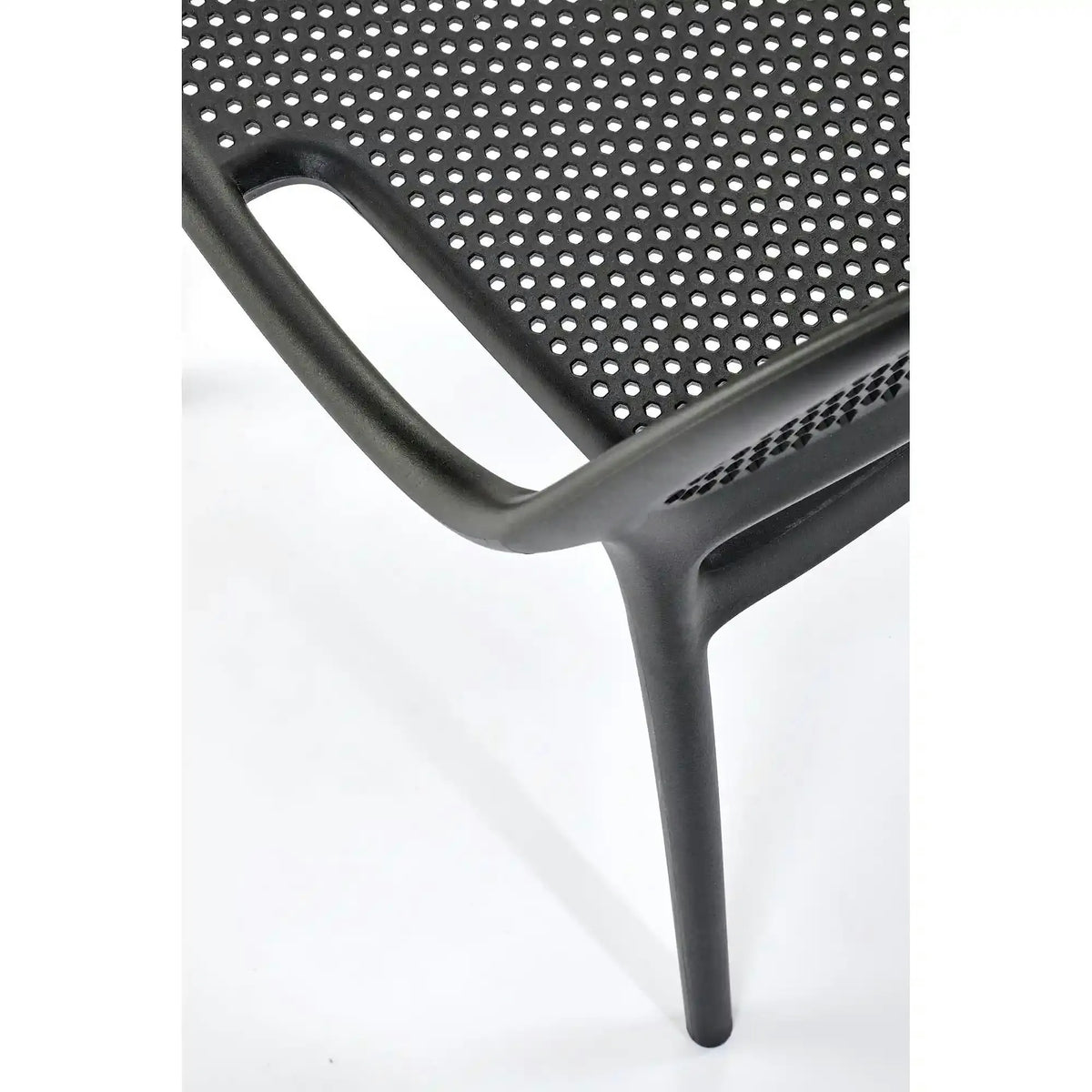 Scaun de gradina K532, negru, polipropilena, 50x56x80 cm