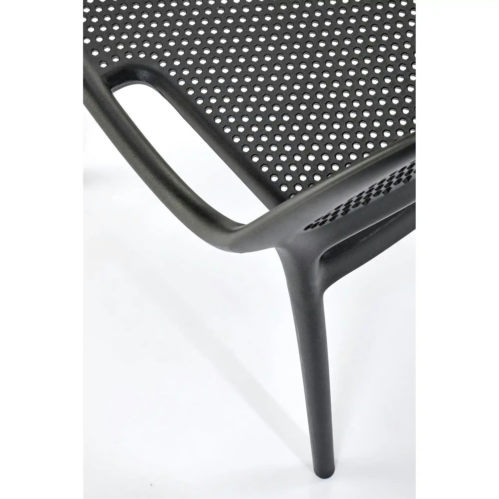 Scaun de gradina K532, negru, polipropilena, 50x56x80 cm