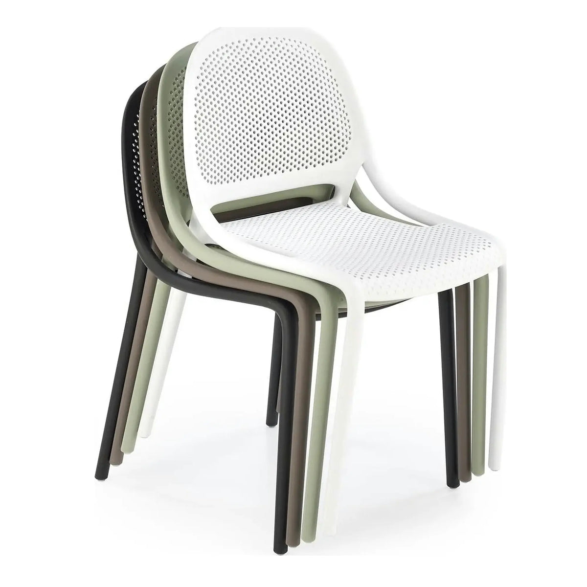 Scaun de gradina K532, negru, polipropilena, 50x56x80 cm