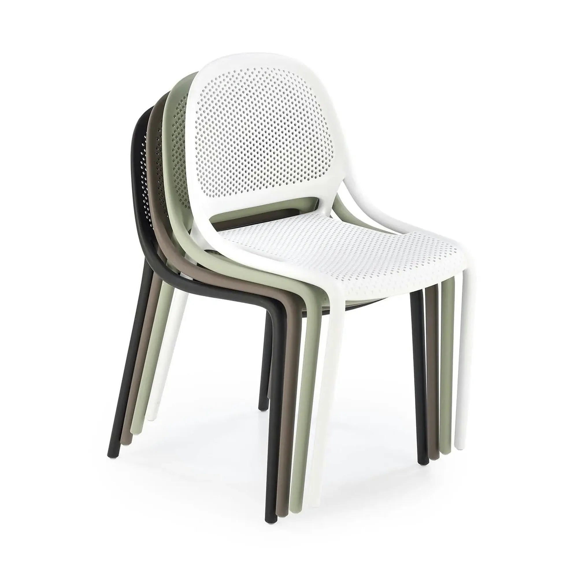 Scaun de gradina K532, negru, polipropilena, 50x56x80 cm
