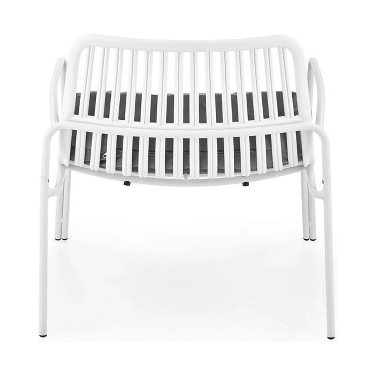 Scaun de gradina MELBY, gri/alb, stofa/polipropilena, 71x66x75 cm
