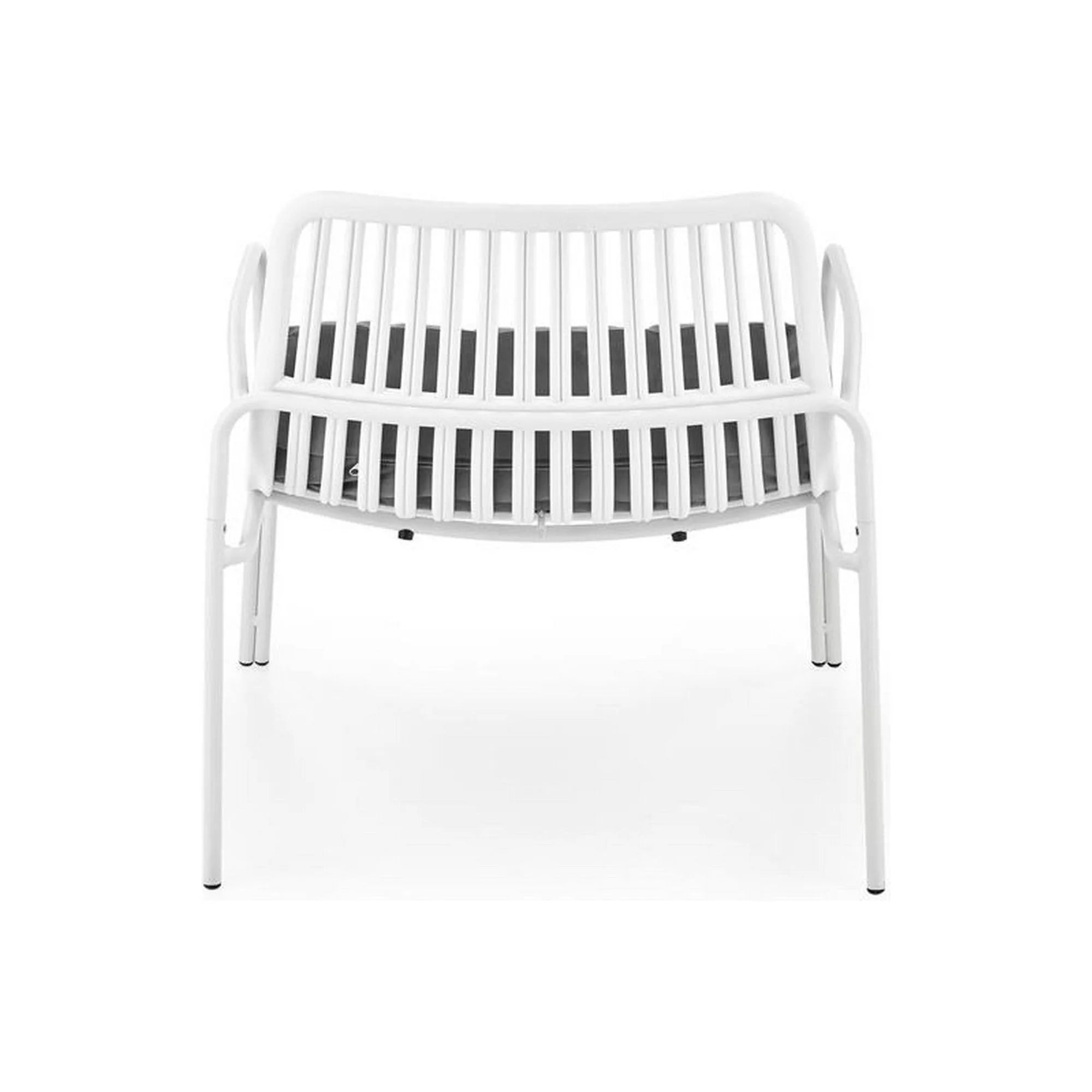 Scaun de gradina MELBY, gri/alb, stofa/polipropilena, 71x66x75 cm