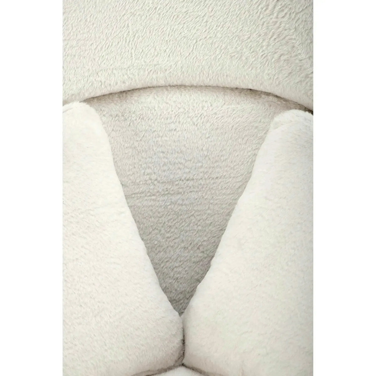 Scaun de relaxare modern MERRY, crem, stofa/otel, 80x90x95 cm