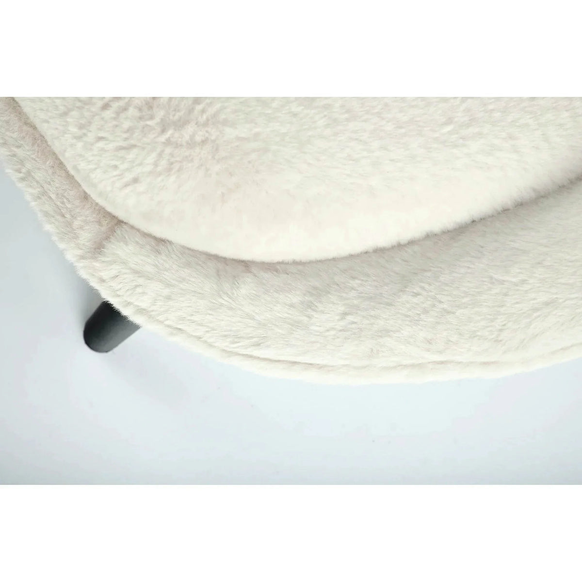 Scaun de relaxare modern MERRY, crem, stofa/otel, 80x90x95 cm