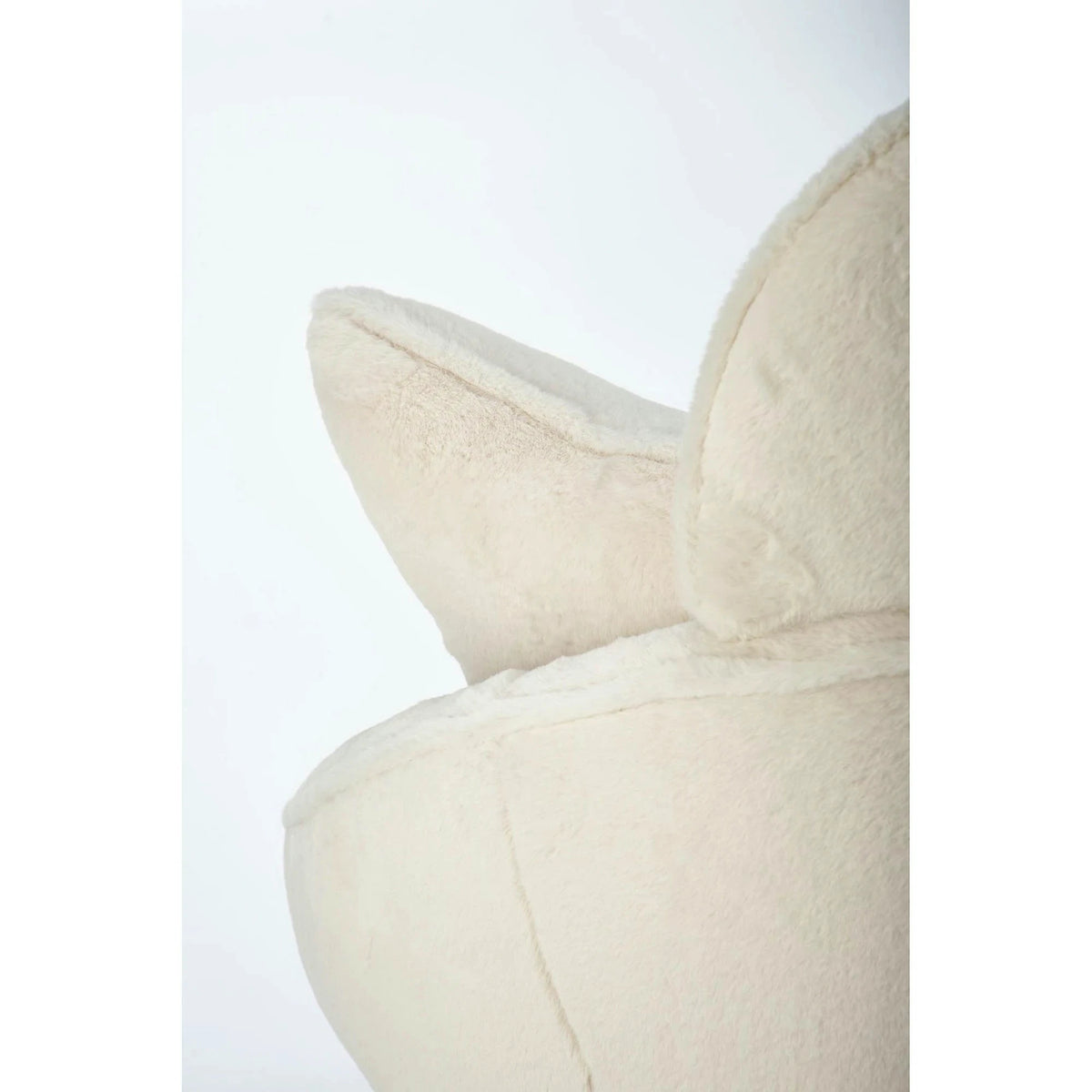 Scaun de relaxare modern MERRY, crem, stofa/otel, 80x90x95 cm