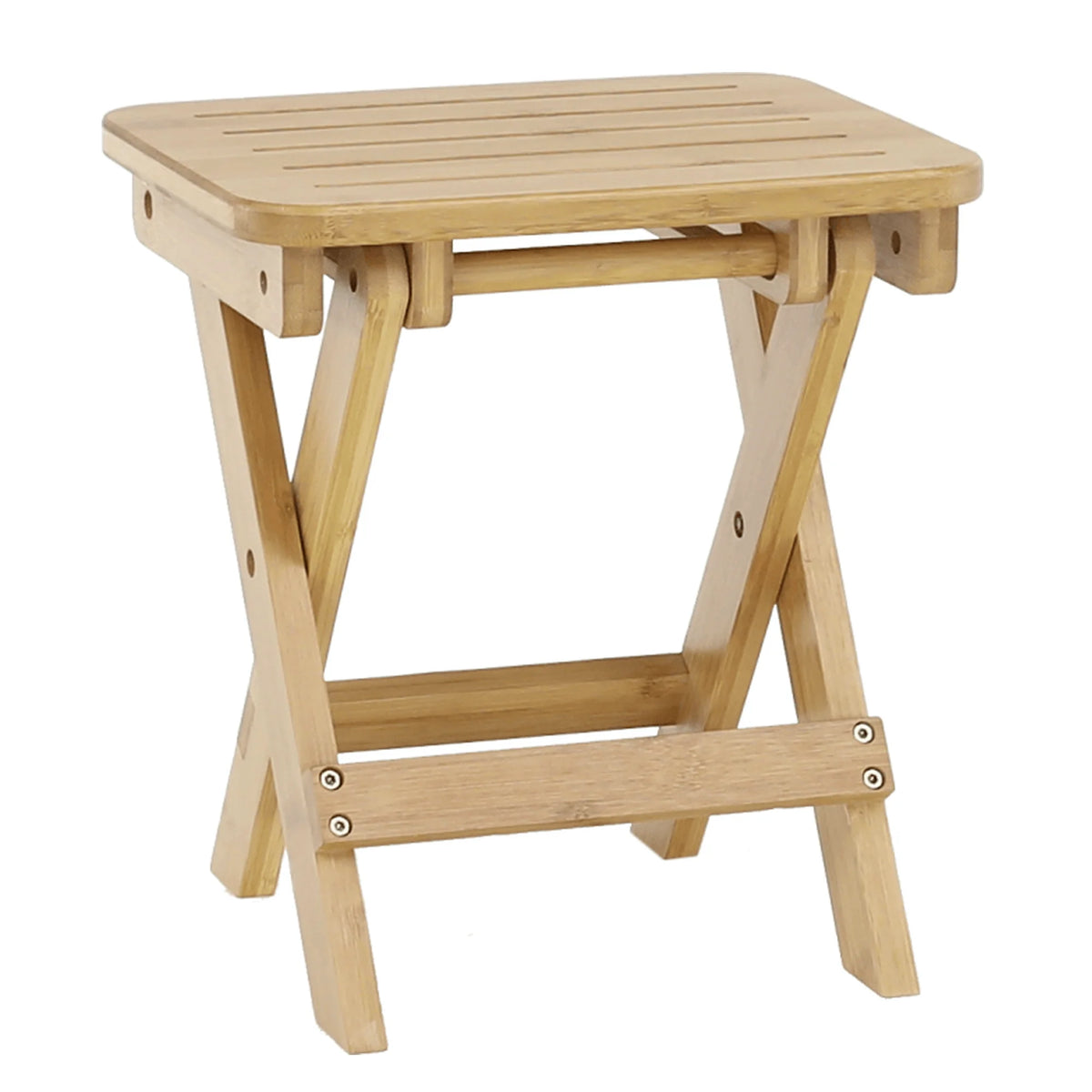 Scaun DENICE, stejar, bambus lacuit, 33x25x33 cm