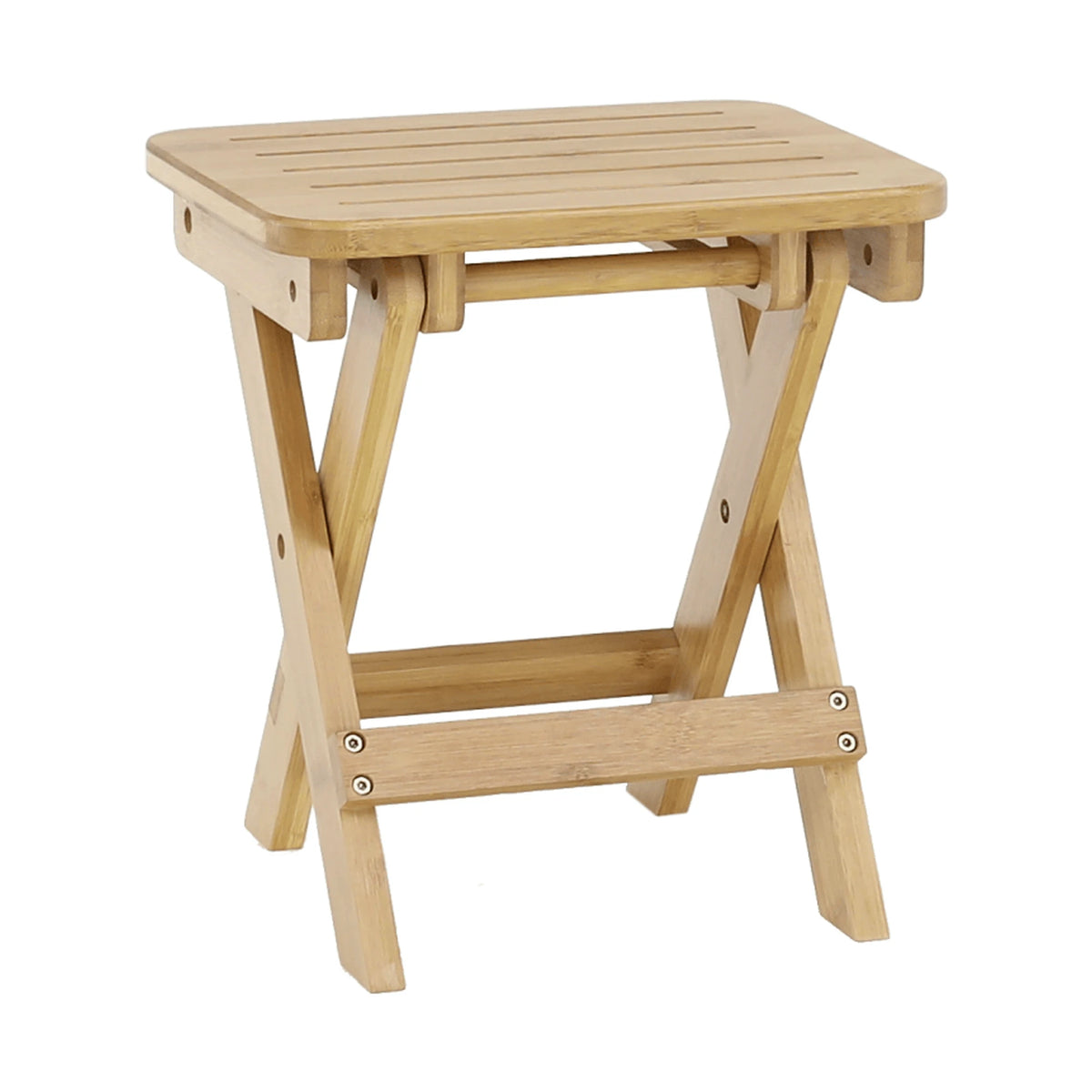 Scaun DENICE, stejar, bambus lacuit, 33x25x33 cm