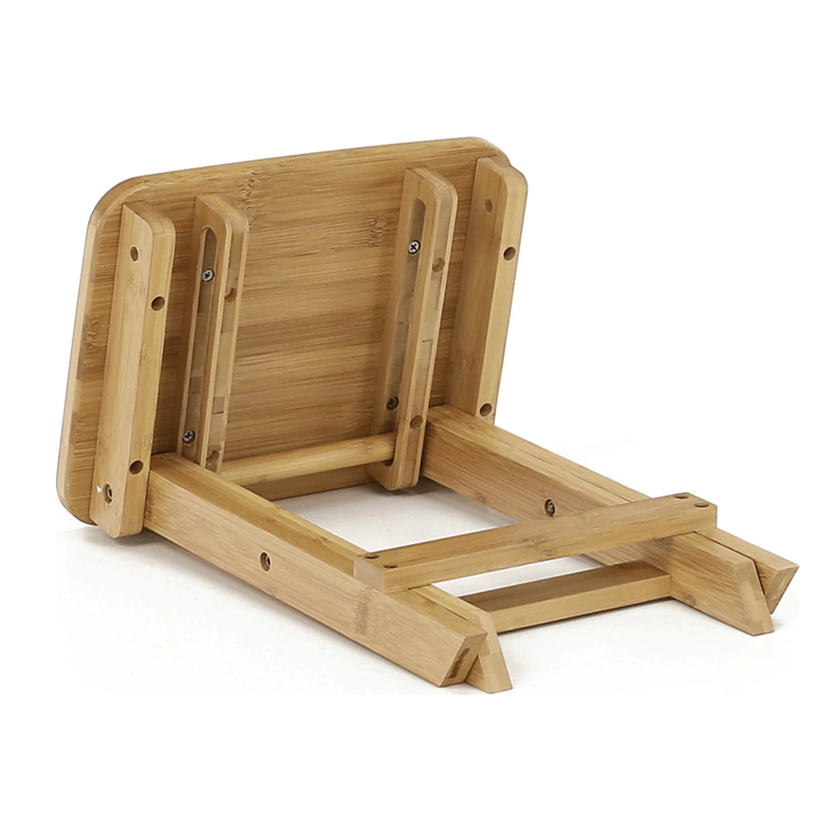 Scaun DENICE, stejar, bambus lacuit, 33x25x33 cm