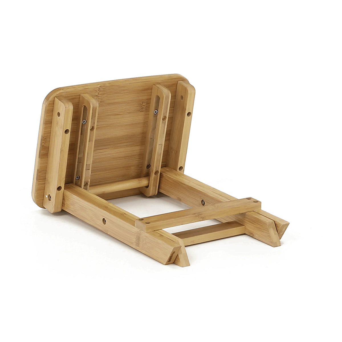 Scaun DENICE, stejar, bambus lacuit, 33x25x33 cm