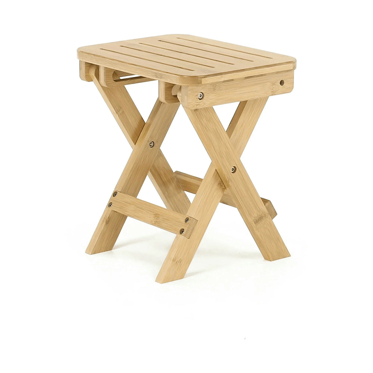 Scaun DENICE, stejar, bambus lacuit, 33x25x33 cm