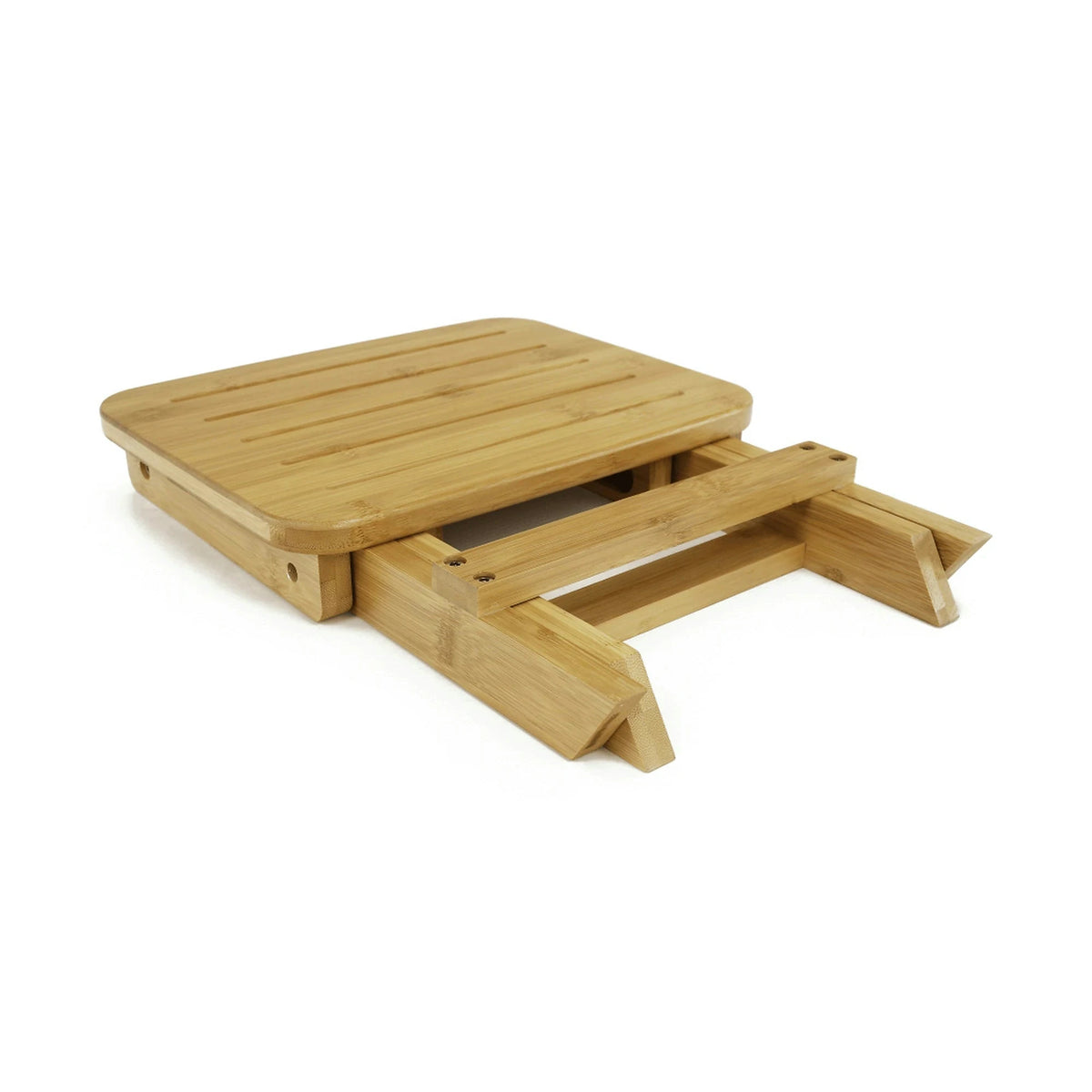 Scaun DENICE, stejar, bambus lacuit, 33x25x33 cm