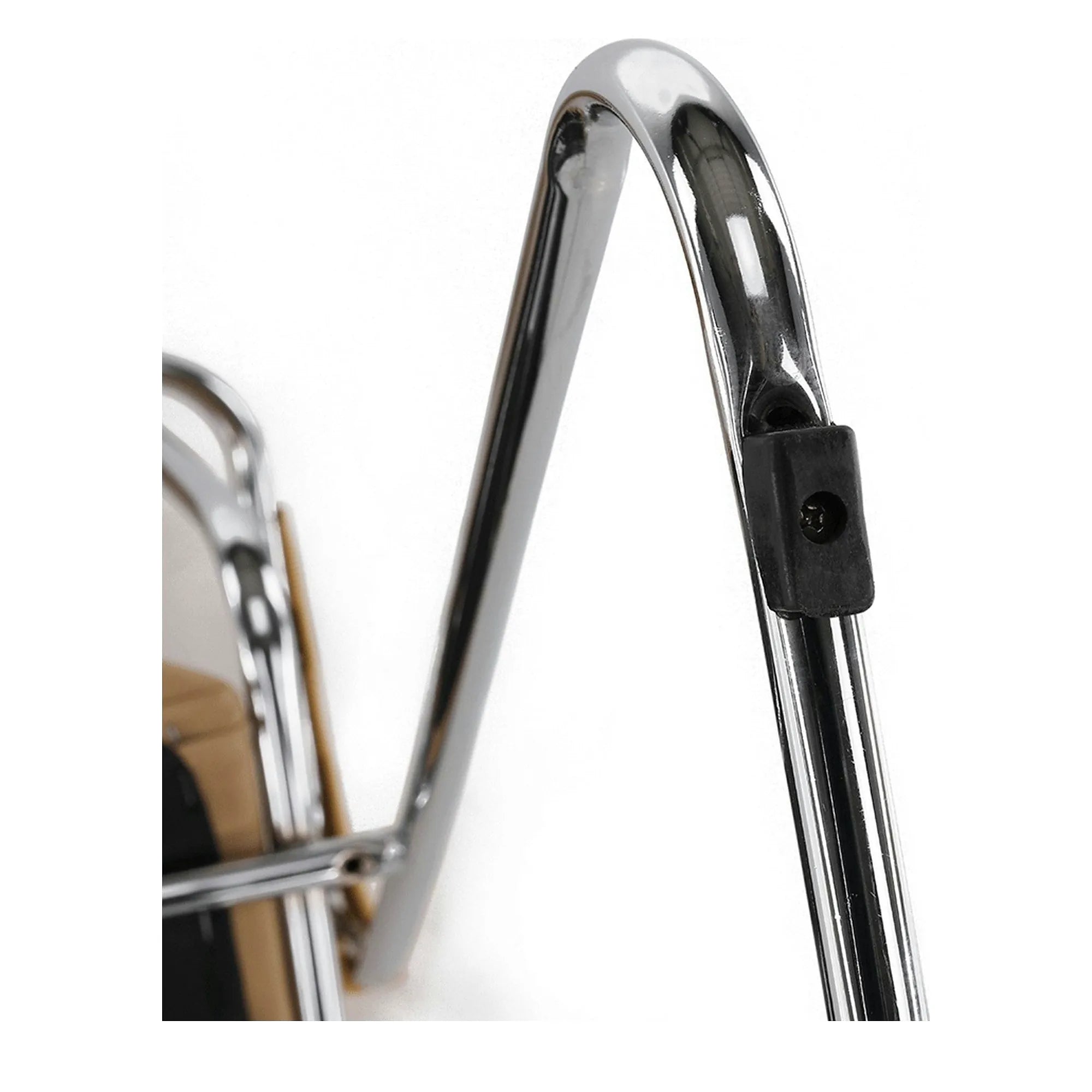 Scaun DERYA, maro, piele ecologica/metal, 53x57x79 cm