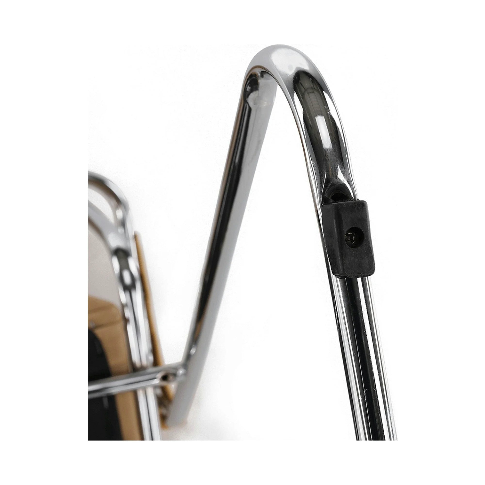 Scaun DERYA, maro, piele ecologica/metal, 53x57x79 cm
