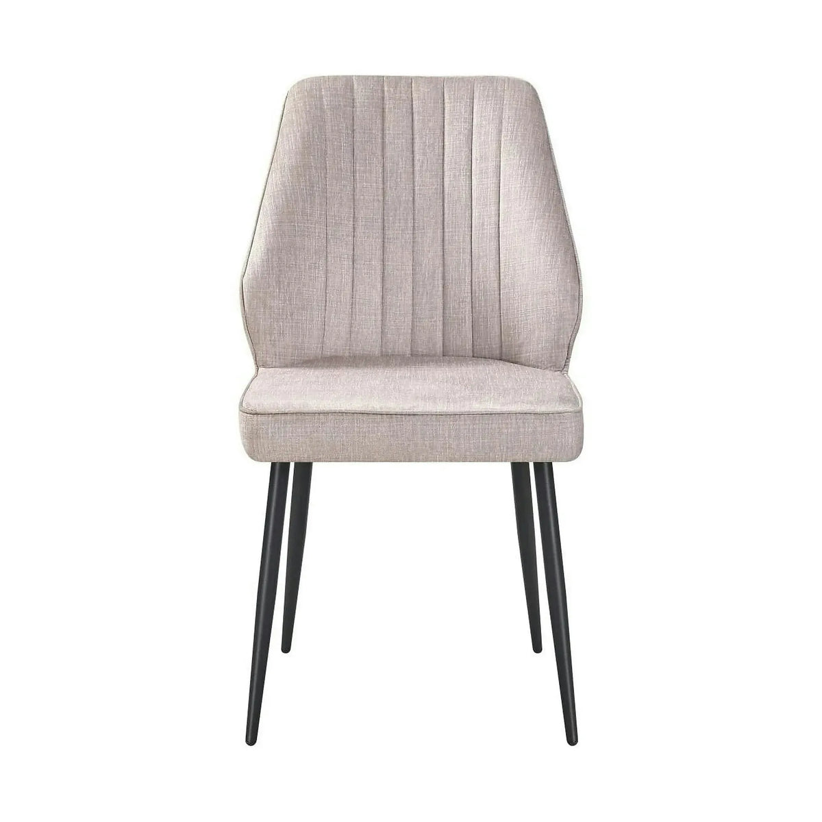 Scaun DEX, bej/negru, stofa catifelata/metal, 61x49x86 cm