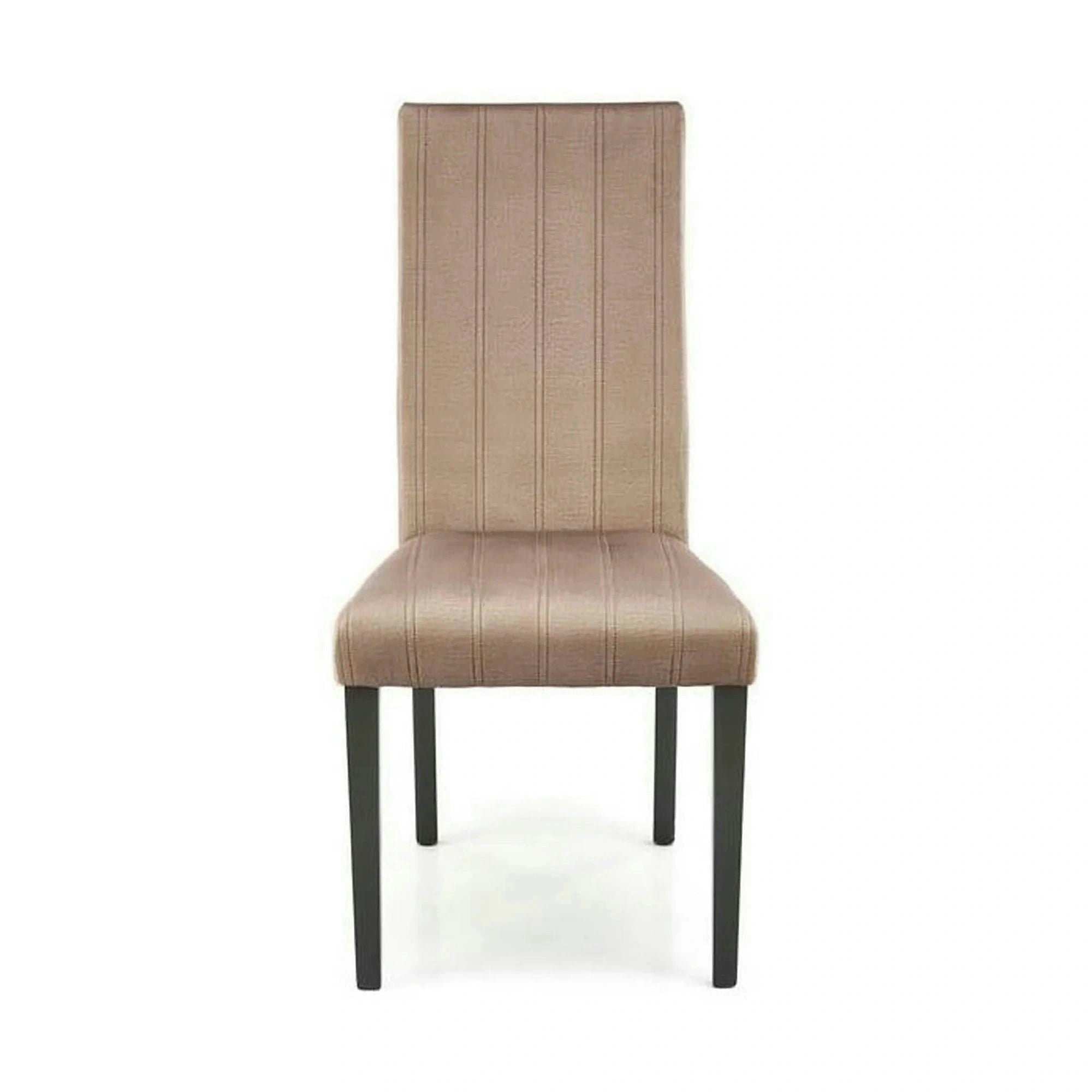 Scaun DIEGO 2, bej/negru, stofa catifelata/lemn de fag, 47x59x99 cm