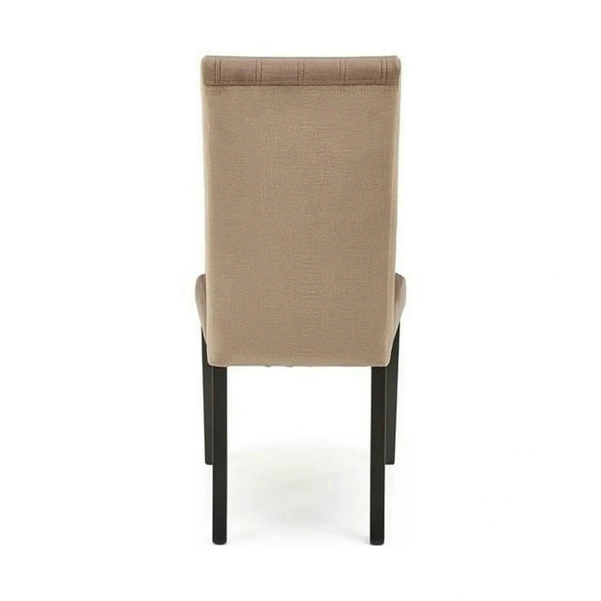 Scaun DIEGO 2, bej/negru, stofa catifelata/lemn de fag, 47x59x99 cm