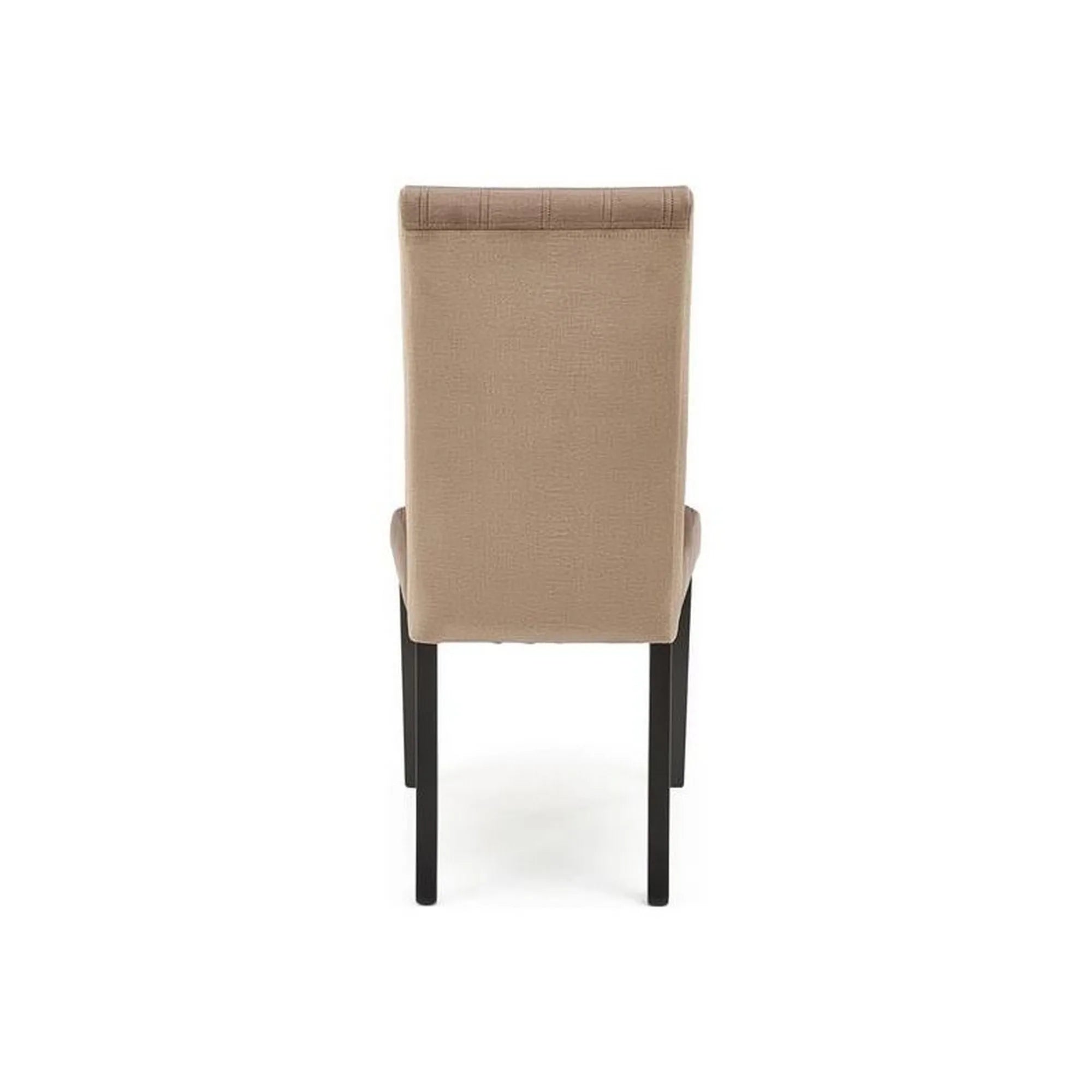 Scaun DIEGO 2, bej/negru, stofa catifelata/lemn de fag, 47x59x99 cm