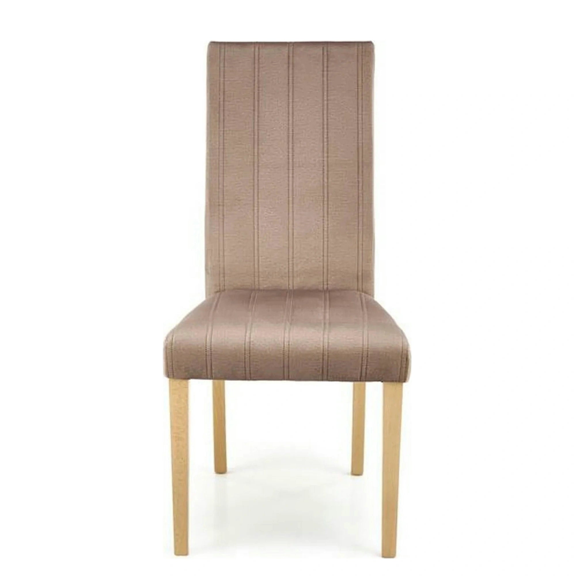 Scaun DIEGO 3, bej/stejar, stofa catifelata/lemn de fag, 47x59x99 cm