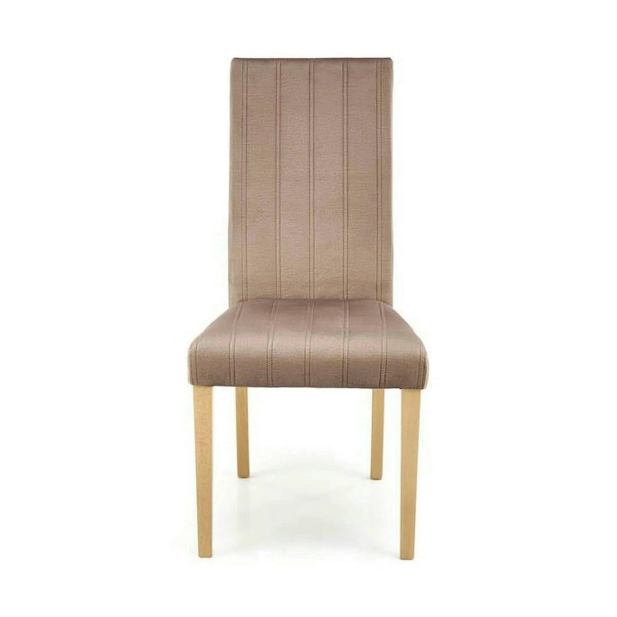 Scaun DIEGO 3, bej/stejar, stofa catifelata/lemn de fag, 47x59x99 cm