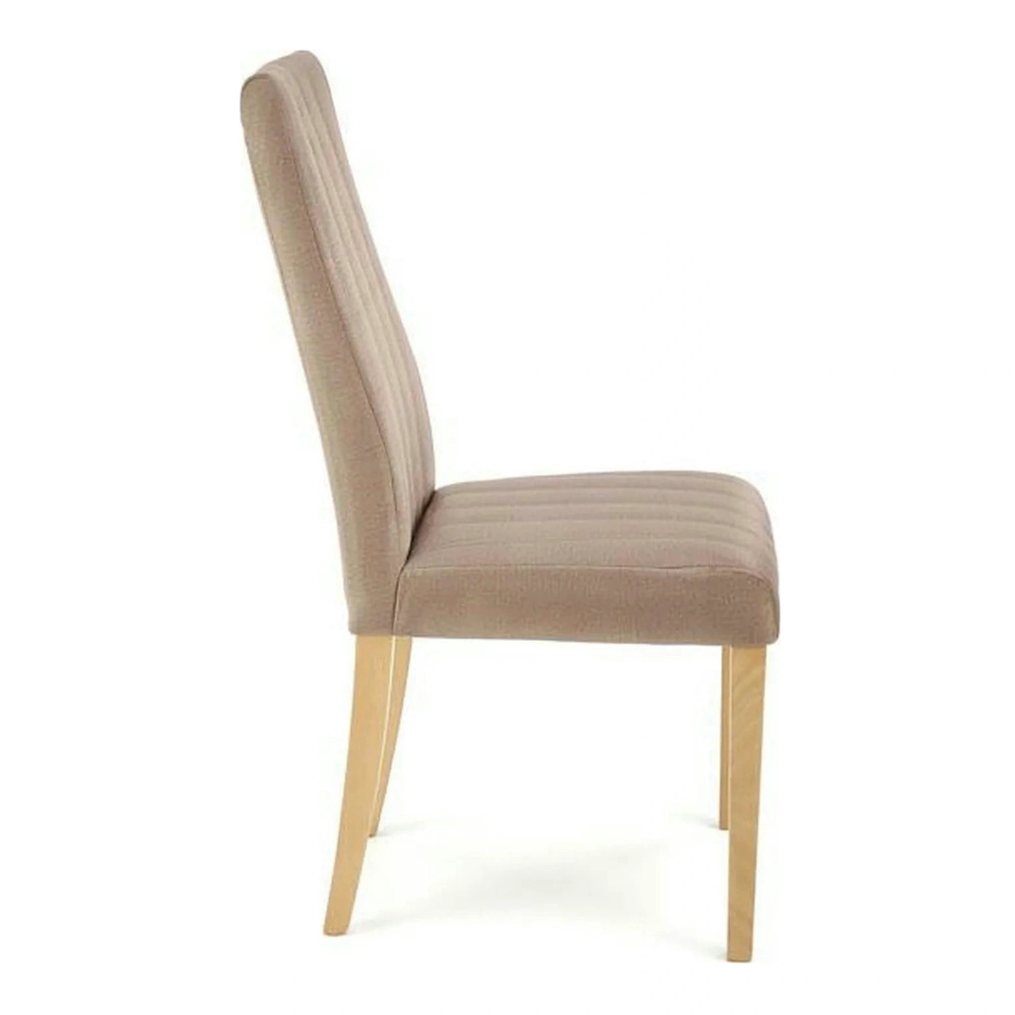 Scaun DIEGO 3, bej/stejar, stofa catifelata/lemn de fag, 47x59x99 cm