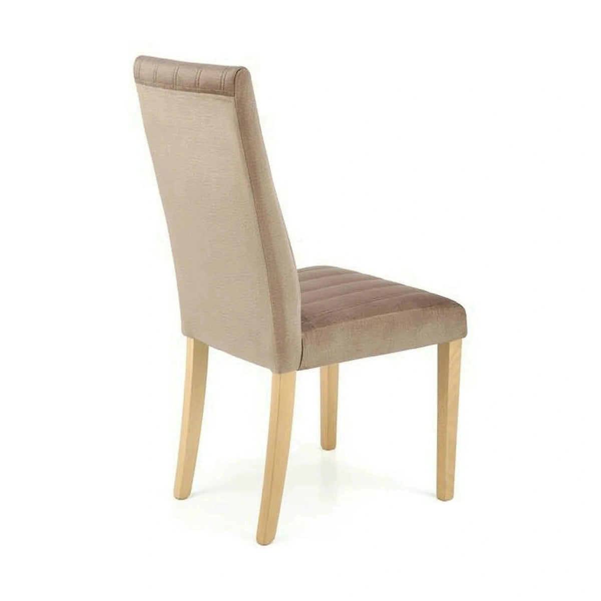Scaun DIEGO 3, bej/stejar, stofa catifelata/lemn de fag, 47x59x99 cm