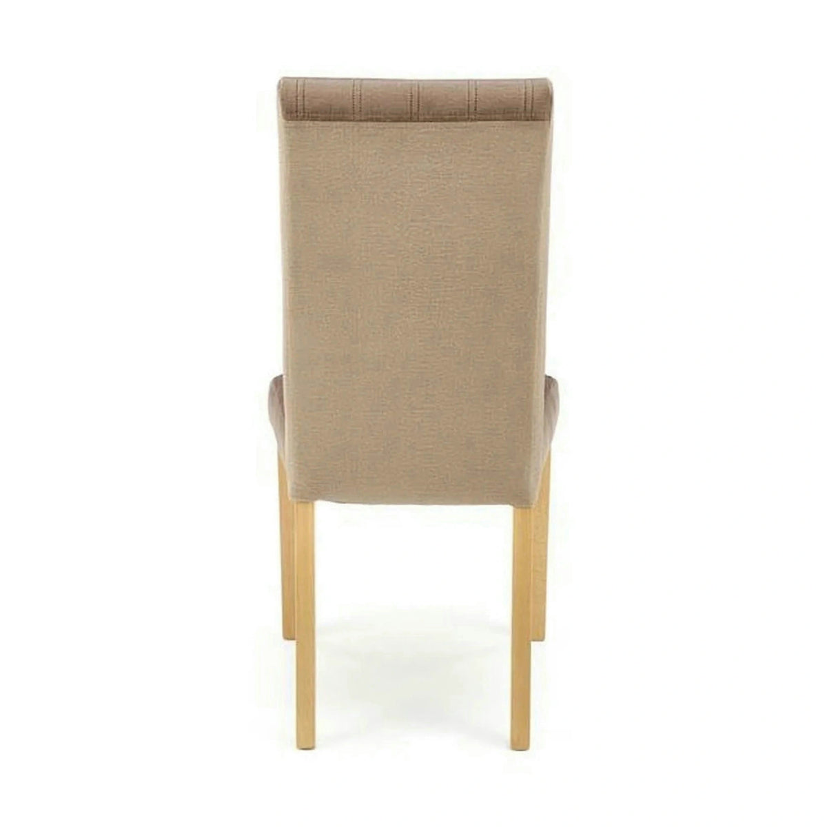 Scaun DIEGO 3, bej/stejar, stofa catifelata/lemn de fag, 47x59x99 cm