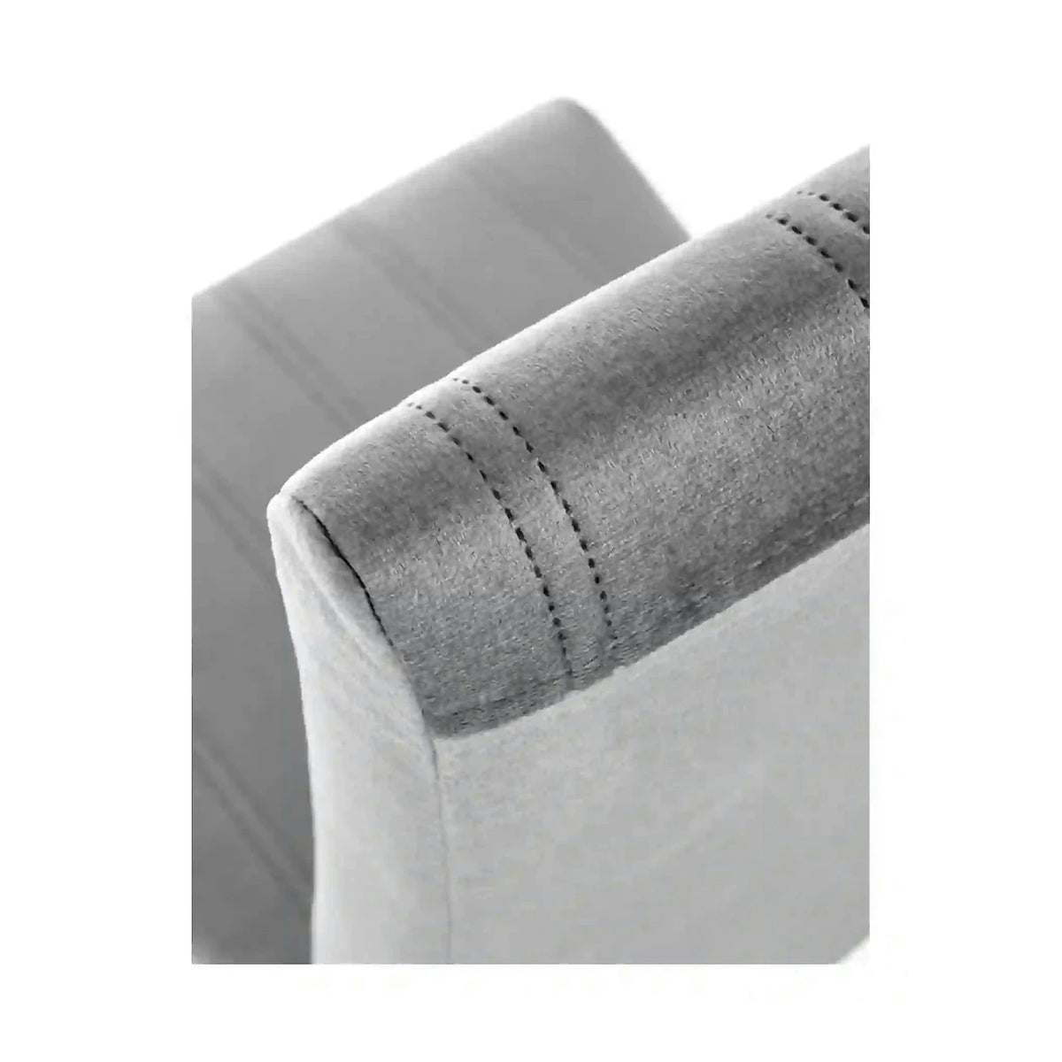Scaun DIEGO 3, gri deschis/stejar miere, stofa catifelata/lemn de fag, 47x59x99 cm