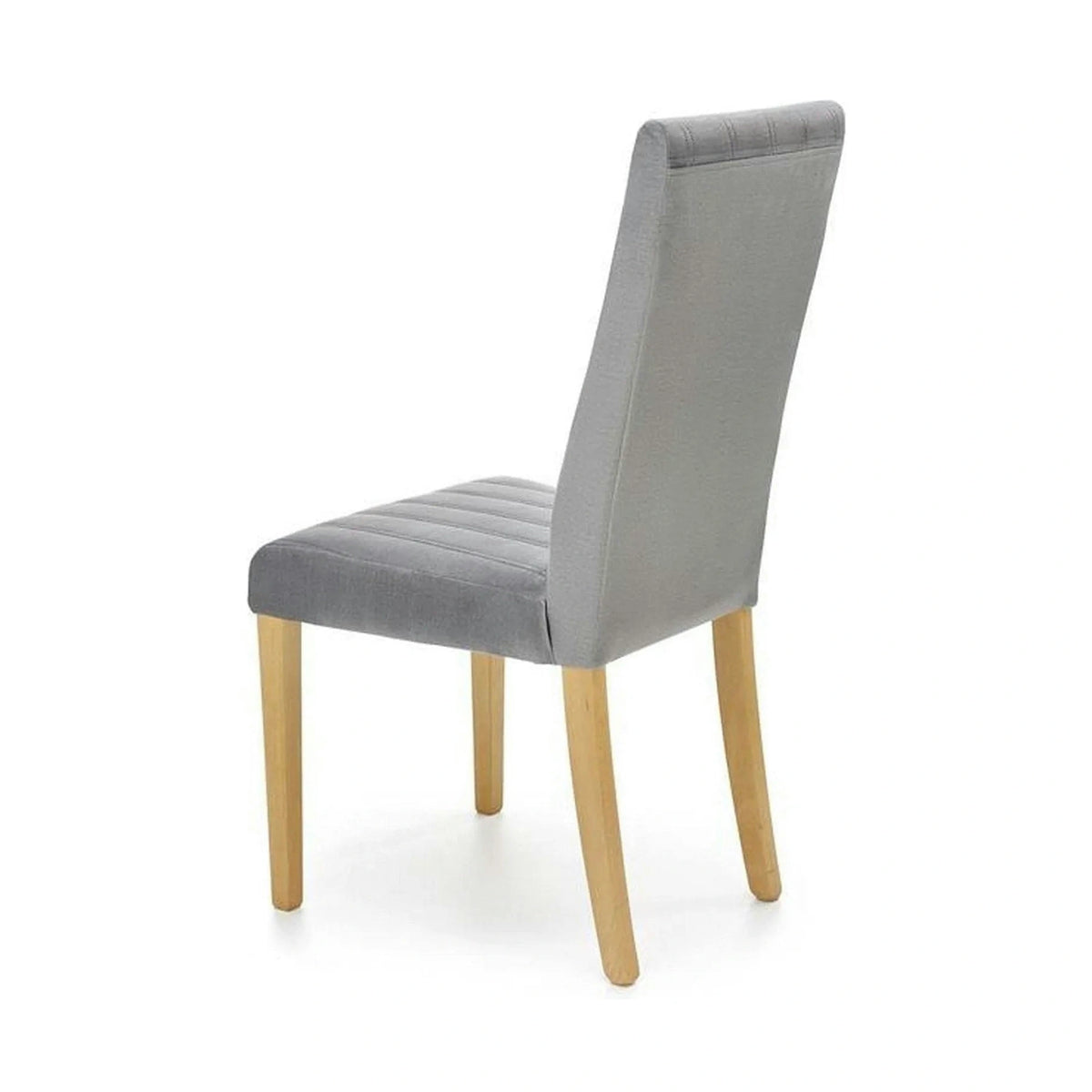 Scaun DIEGO 3, gri deschis/stejar miere, stofa catifelata/lemn de fag, 47x59x99 cm