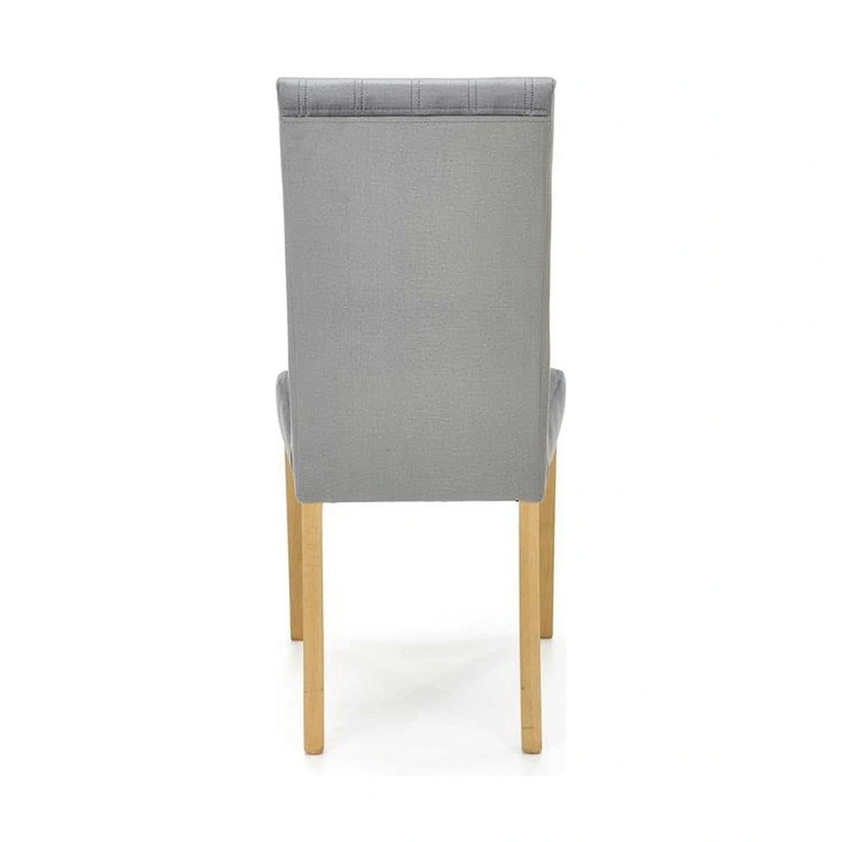 Scaun DIEGO 3, gri deschis/stejar miere, stofa catifelata/lemn de fag, 47x59x99 cm