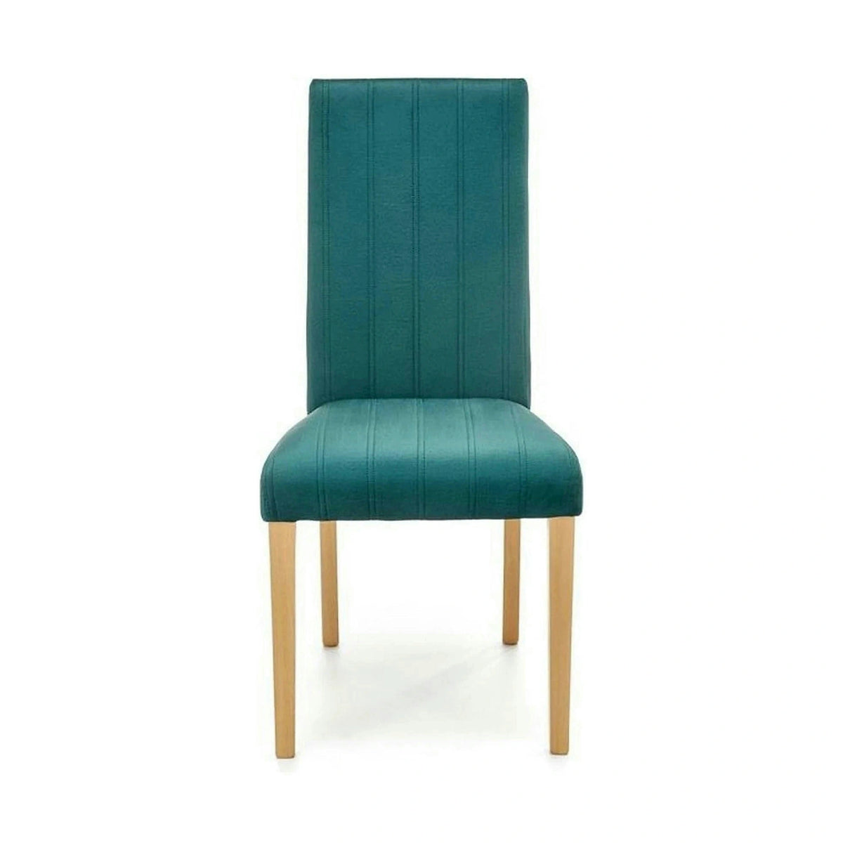 Scaun DIEGO 3, verde/stejar miere, stofa catifelata/lemn de fag, 47x59x99 cm