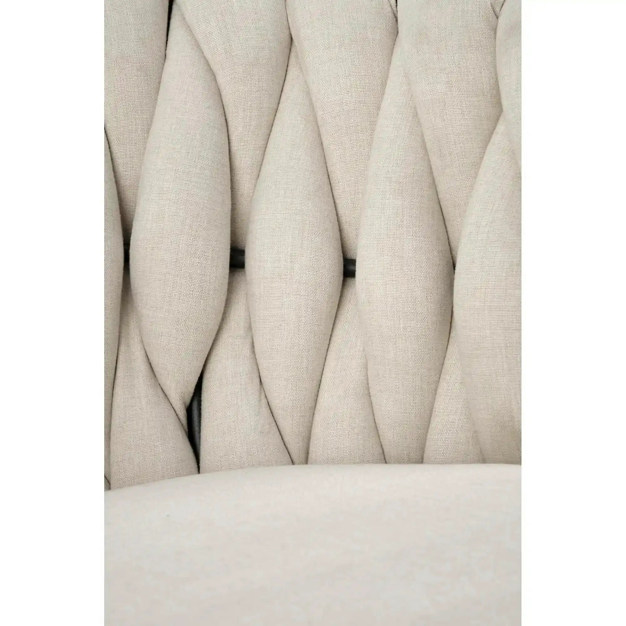 Scaun dining modern K516, bej/negru, stofa clasica/otel, 57x60x79 cm