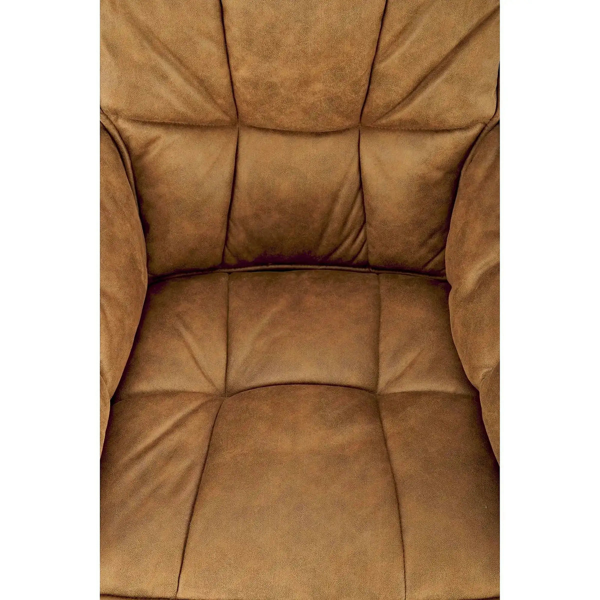 Scaun dining modern K523, maro/negru, stofa/piele ecologica, 61x61x85 cm