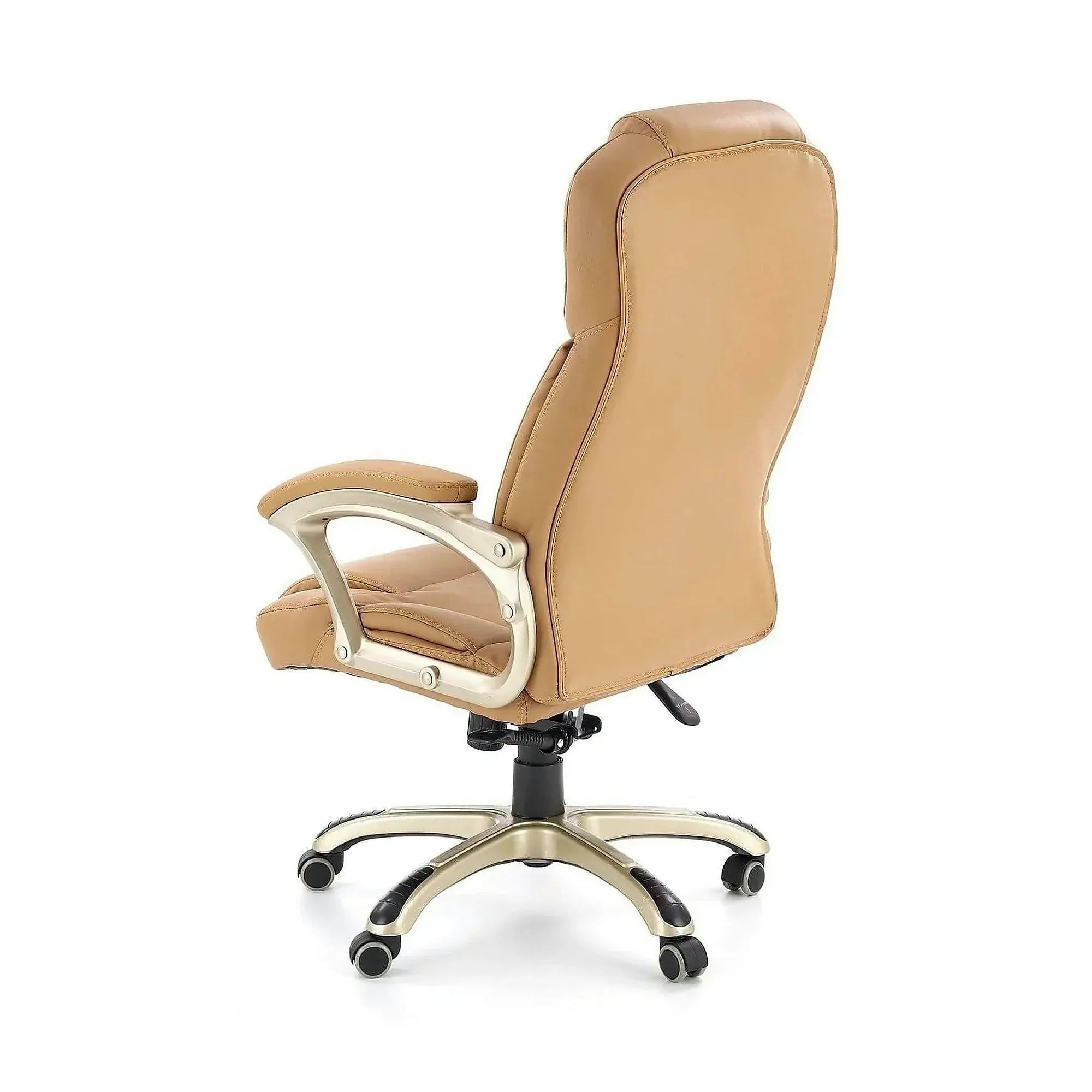 Scaun directorial DESMOND, bej, piele ecologica, 67x70x112/119 cm