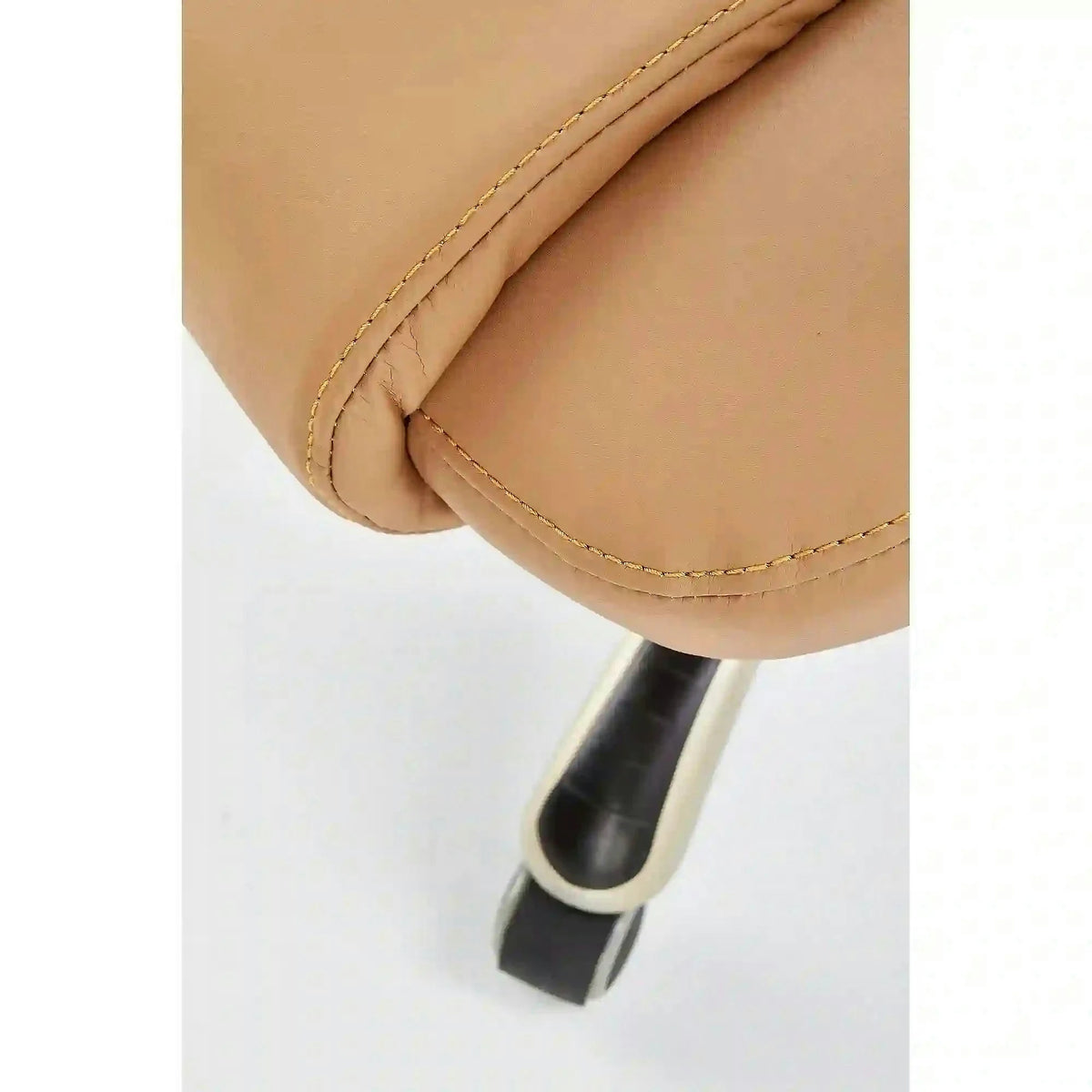 Scaun directorial DESMOND, bej, piele ecologica, 67x70x112/119 cm