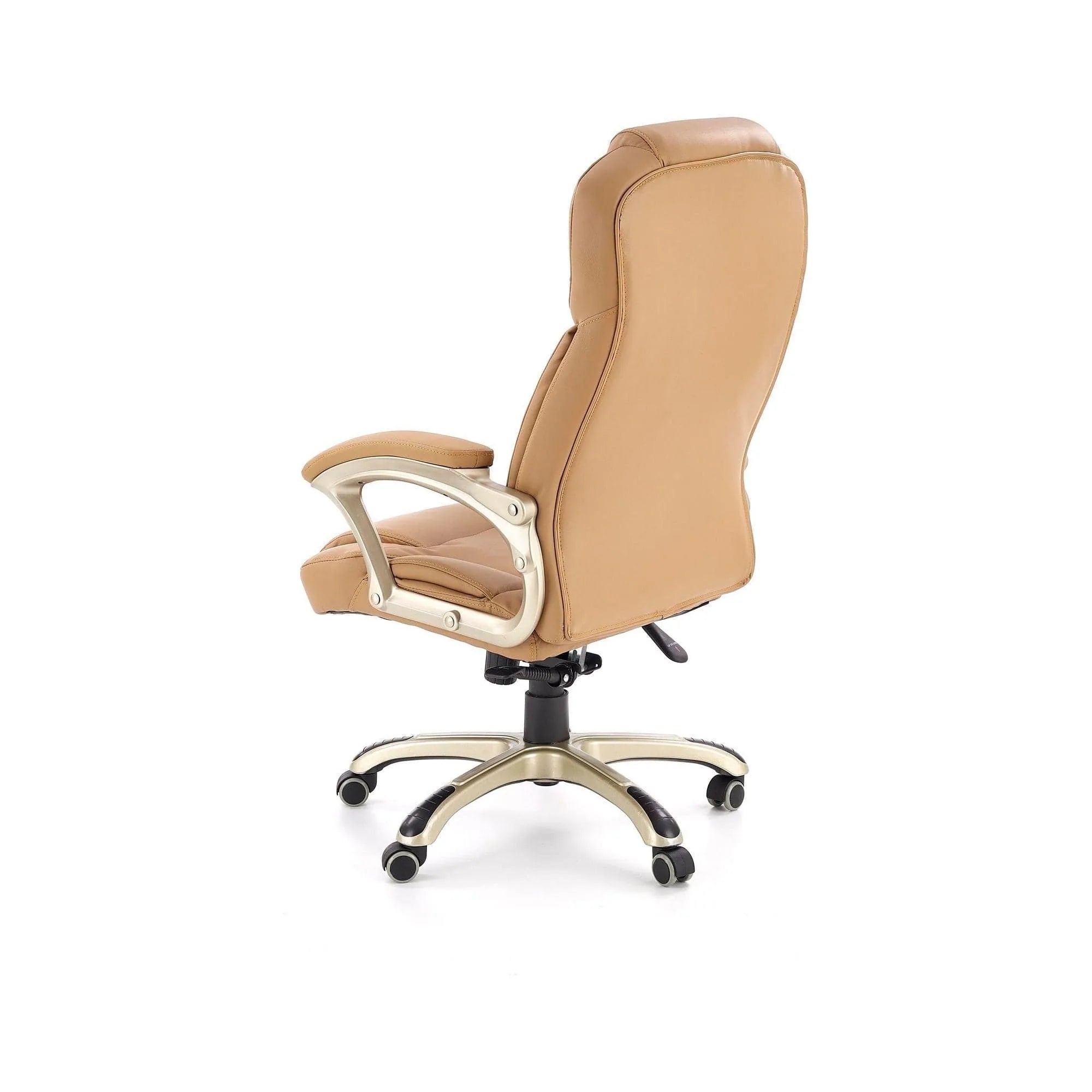 Scaun directorial DESMOND, bej, piele ecologica, 67x70x112/119 cm