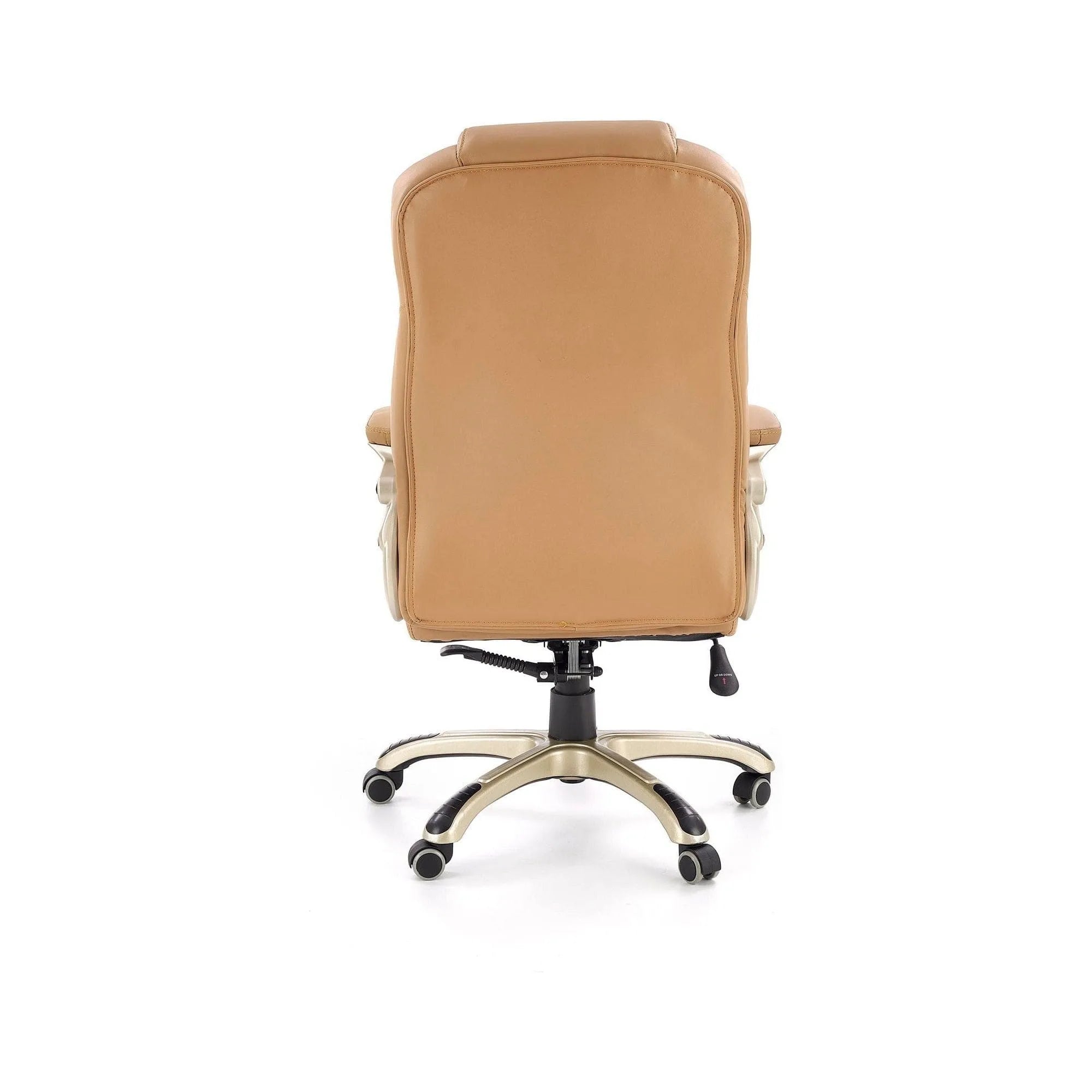 Scaun directorial DESMOND, bej, piele ecologica, 67x70x112/119 cm