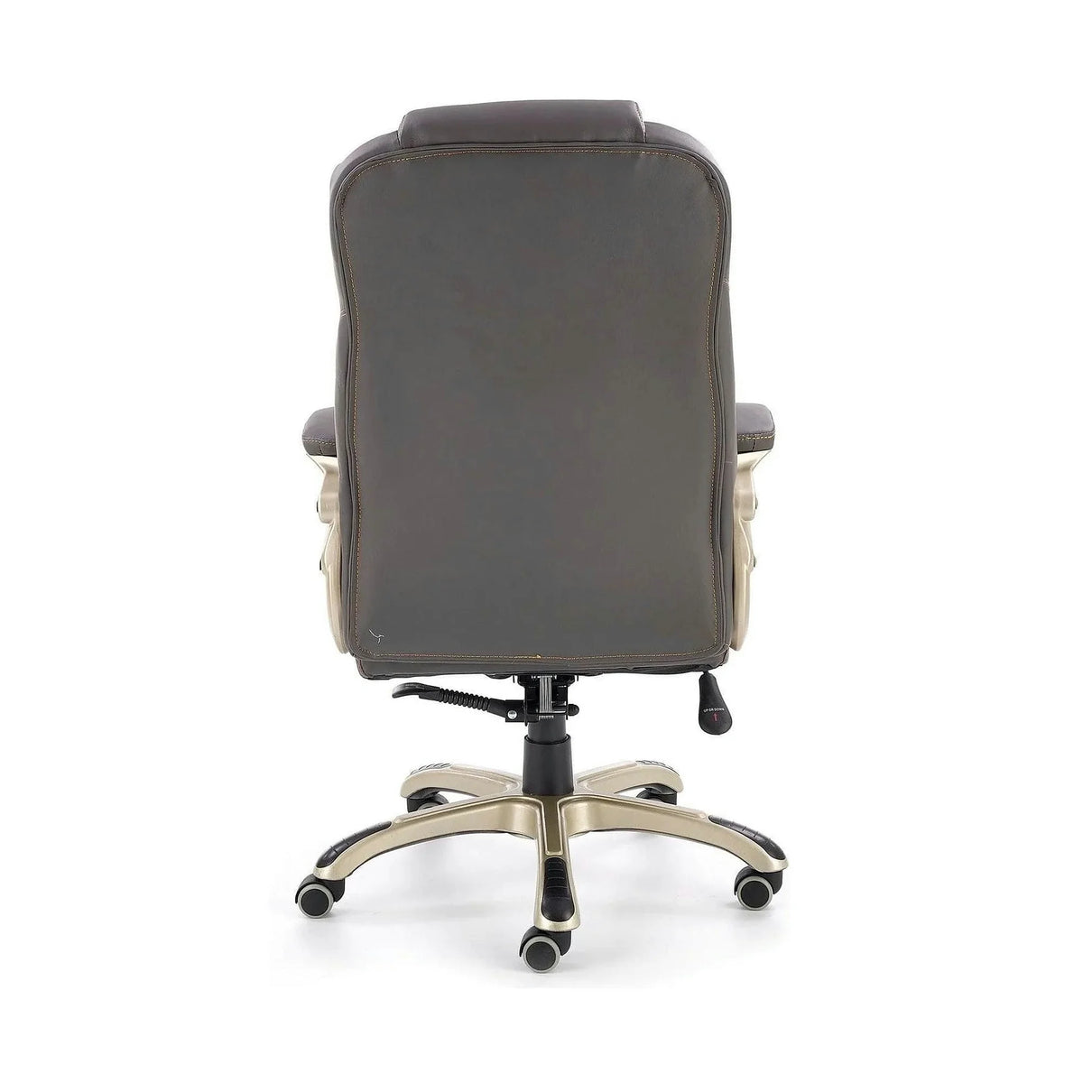 Scaun directorial DESMOND, gri, piele ecologica/cauciuc, 67x70x112/119 cm