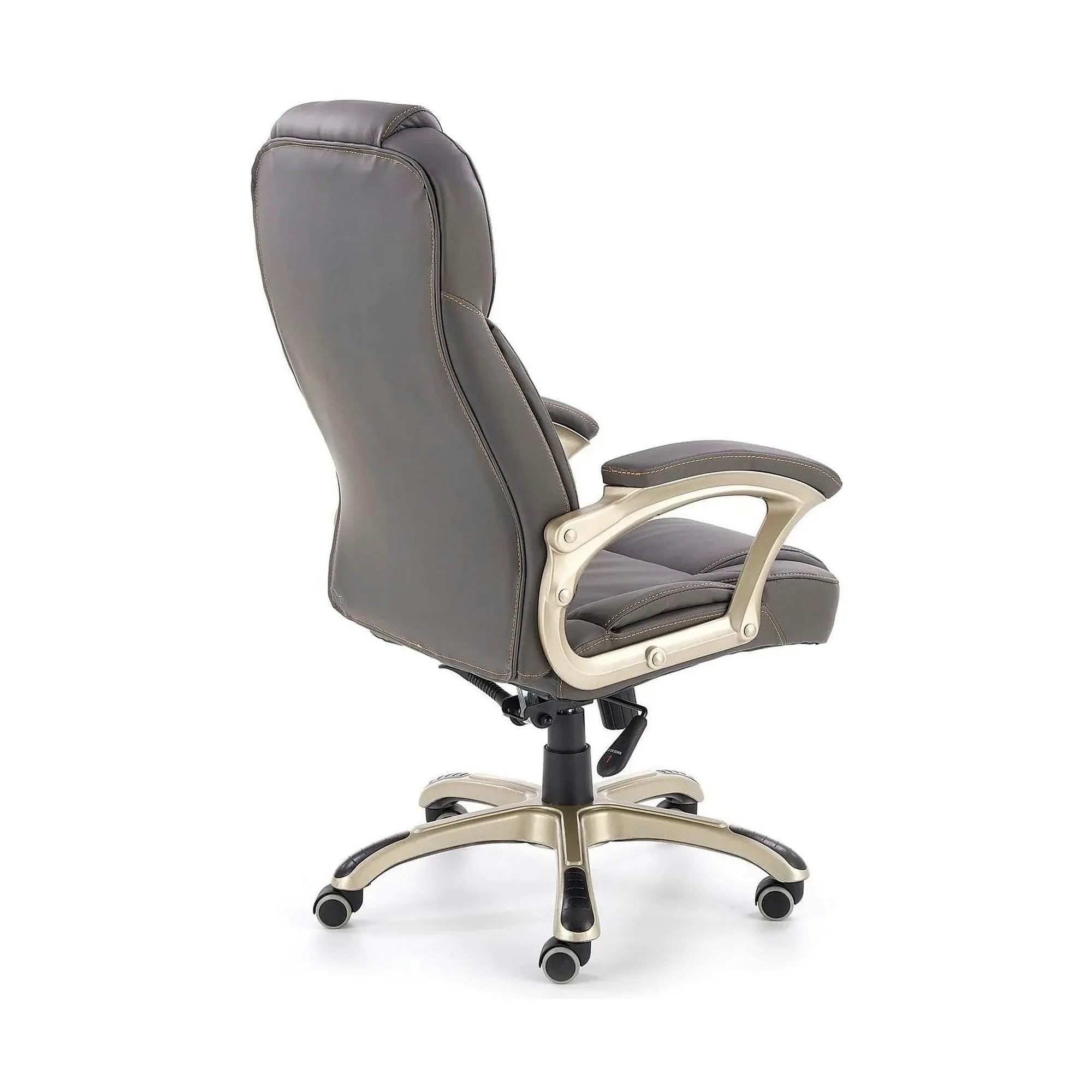 Scaun directorial DESMOND, gri, piele ecologica/cauciuc, 67x70x112/119 cm