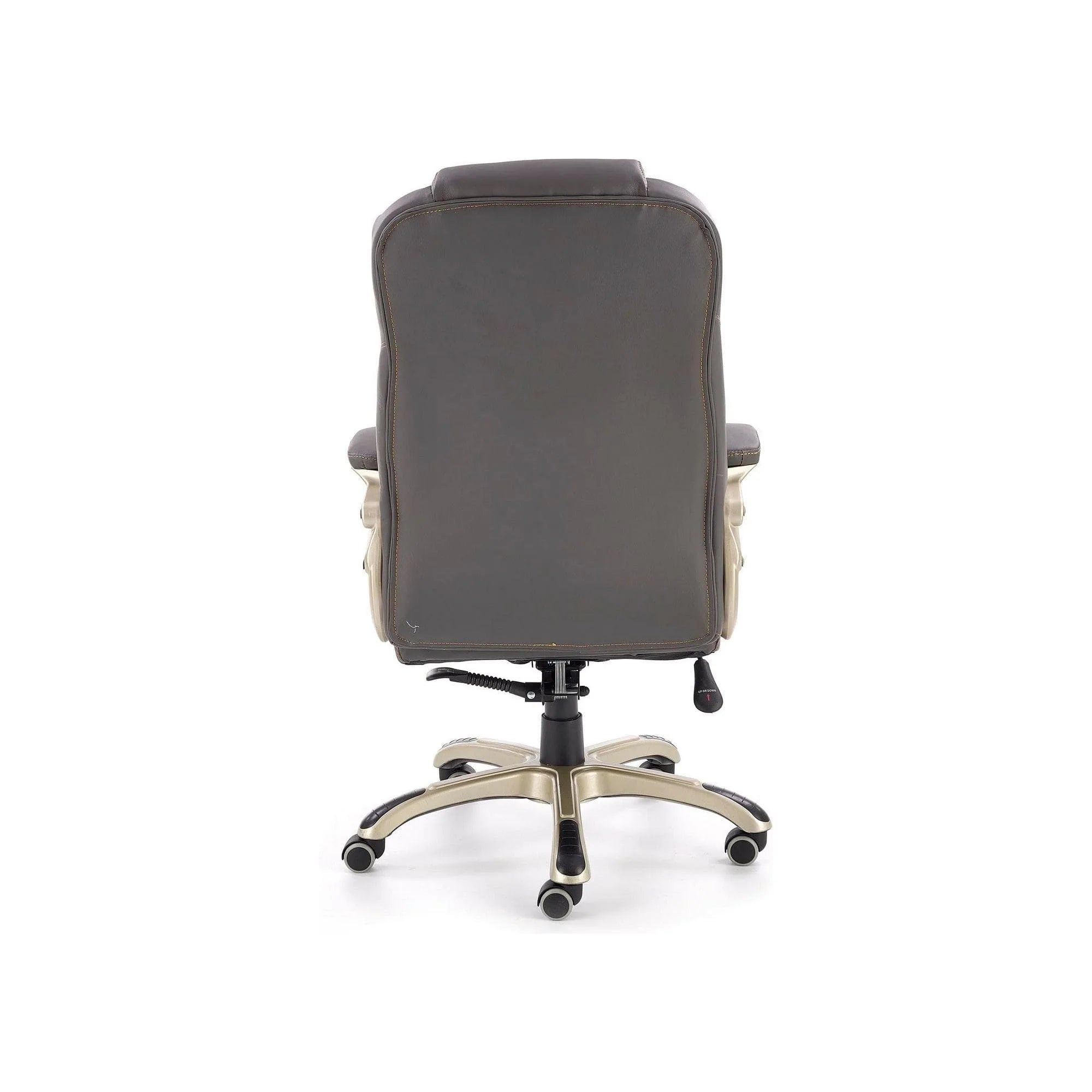 Scaun directorial DESMOND, gri, piele ecologica/cauciuc, 67x70x112/119 cm