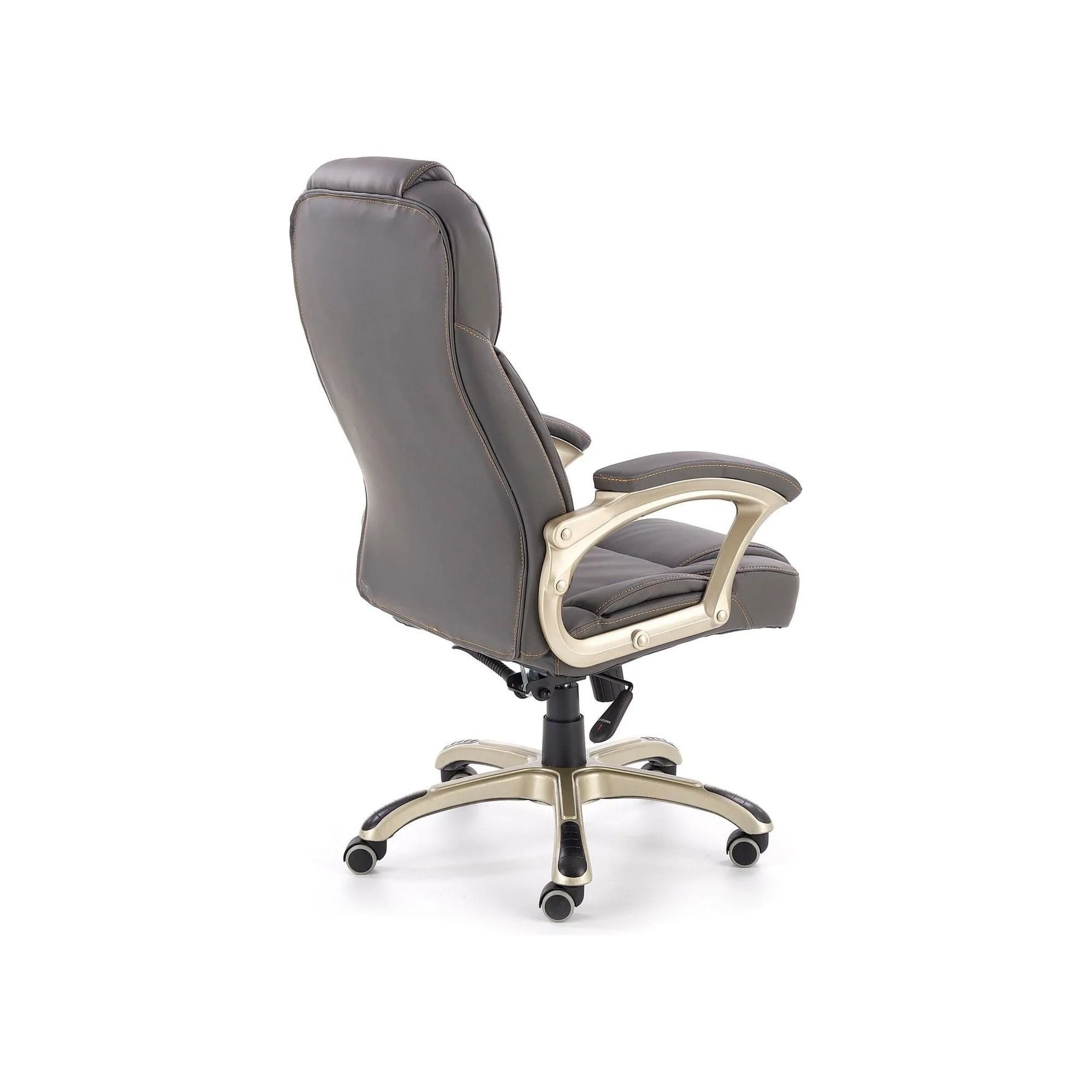 Scaun directorial DESMOND, gri, piele ecologica/cauciuc, 67x70x112/119 cm