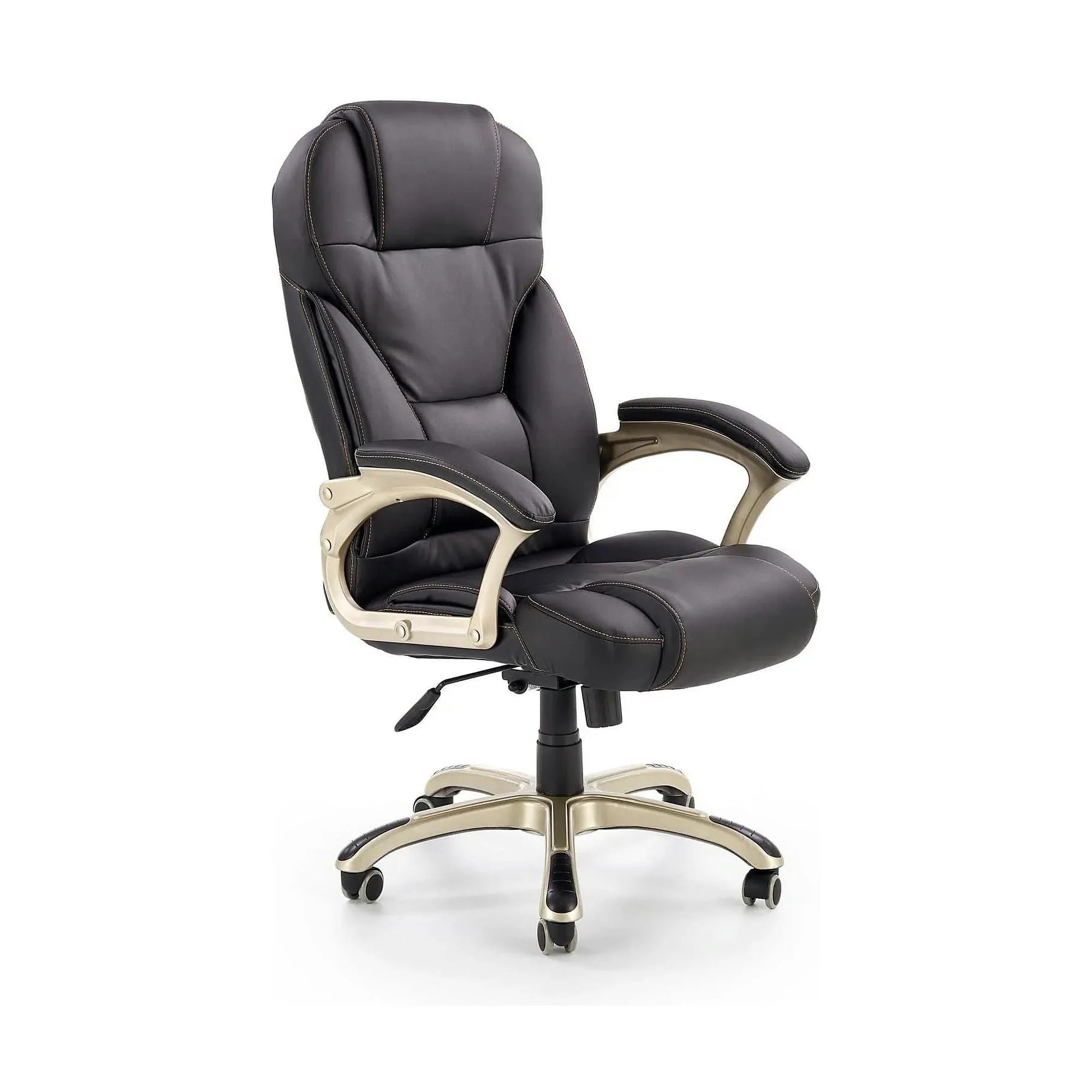 Scaun directorial DESMOND, negru, piele ecologica, 67x70x112/119 cm